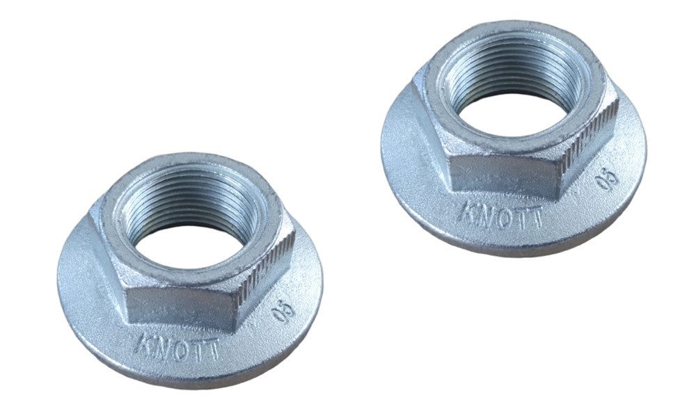 Knott Anhänger 2 x Knott Flanschmutter M24 x 1,5 KNOTT Nr. 407963.001