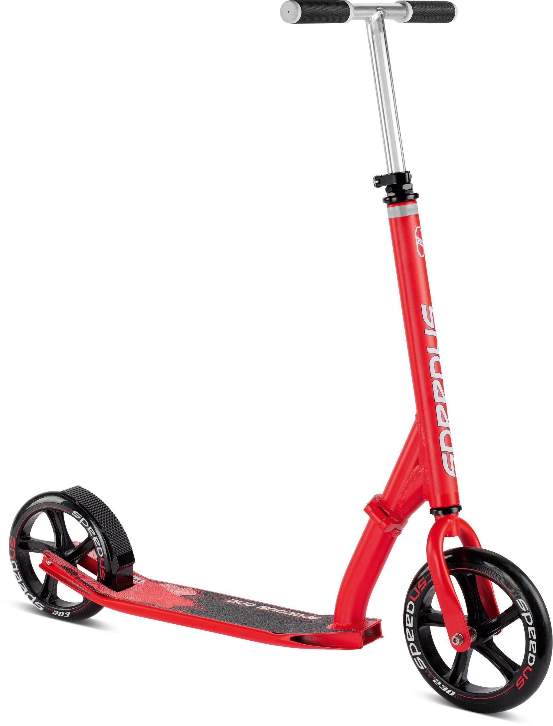 klappbar rot Alu-Scooter Puky ONE SpeedUs Scooter Puky