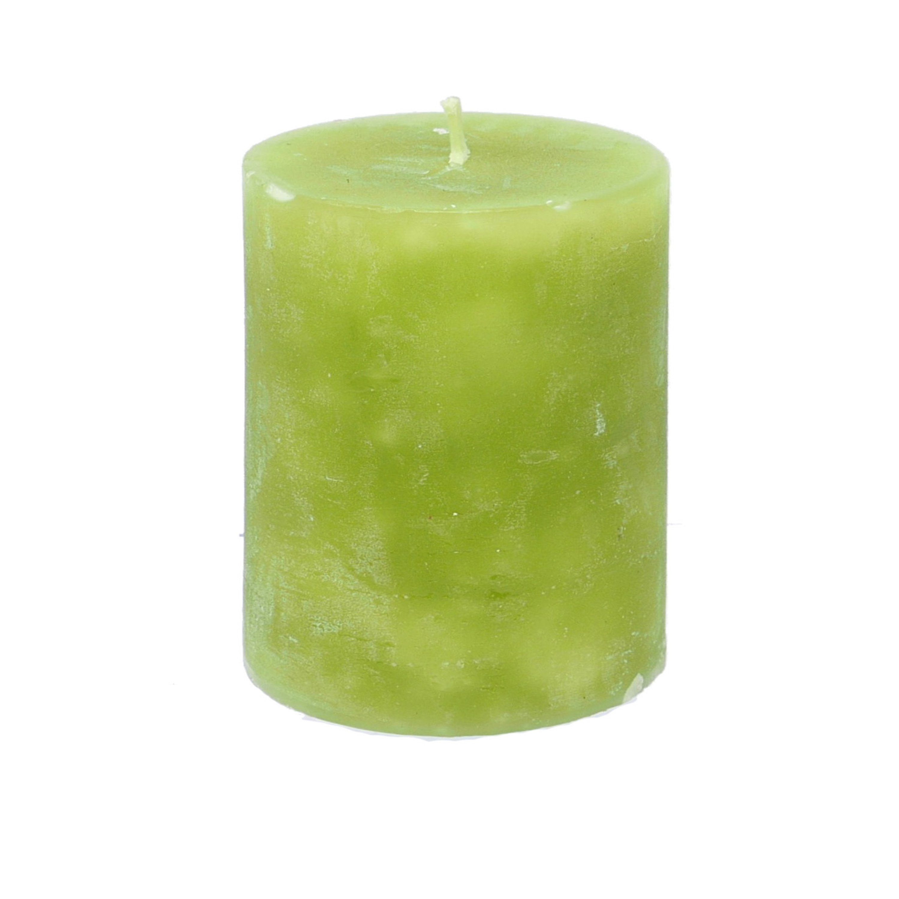 B&S Stumpenkerze Kerze durchgefärbt limone 7,5 günstig online kaufen