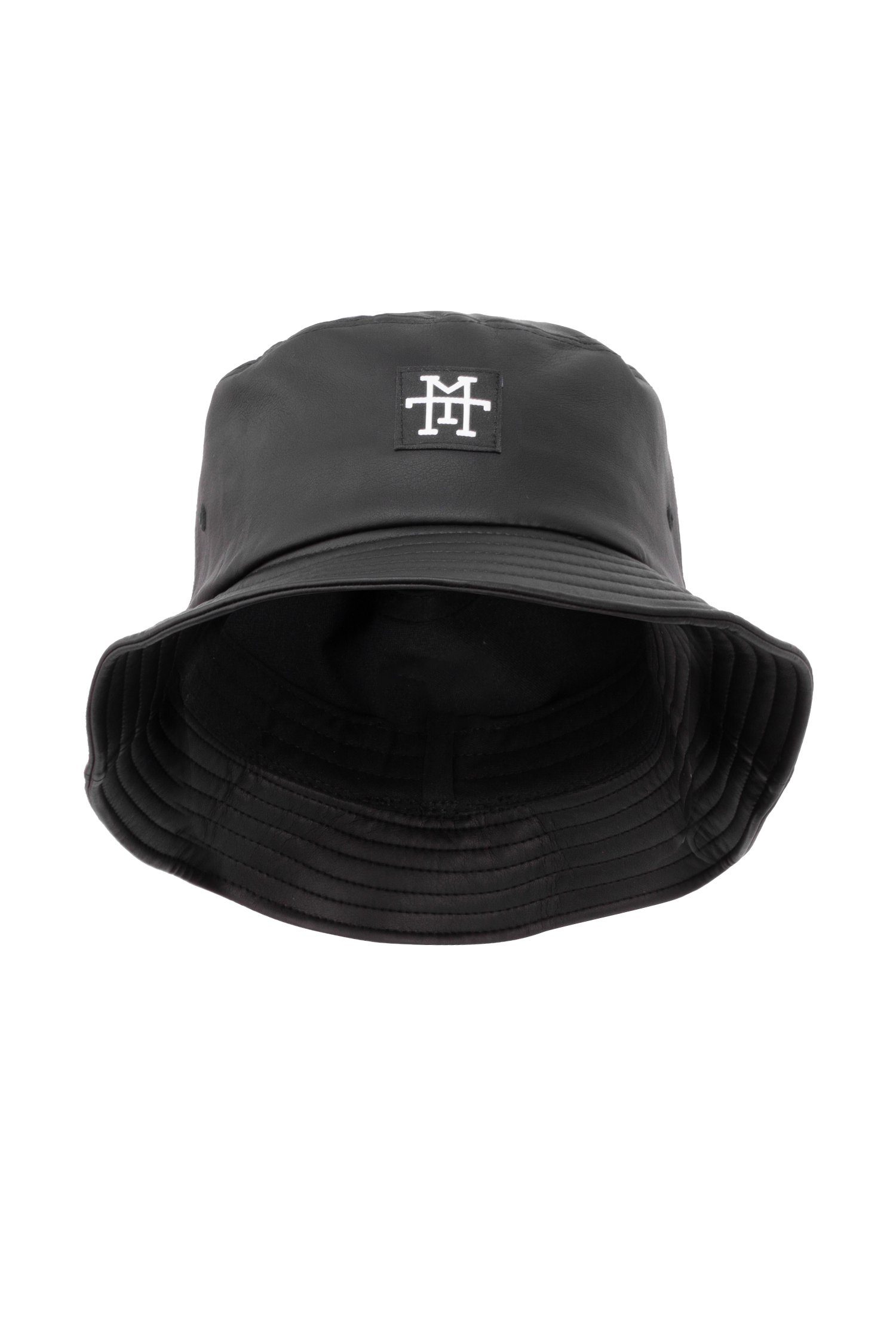 Manufaktur13 Fischerhut M13 Bucket Hat - Anglerhut, Session Hat, Fischermütze 100% Vegan Black Out (Leather)