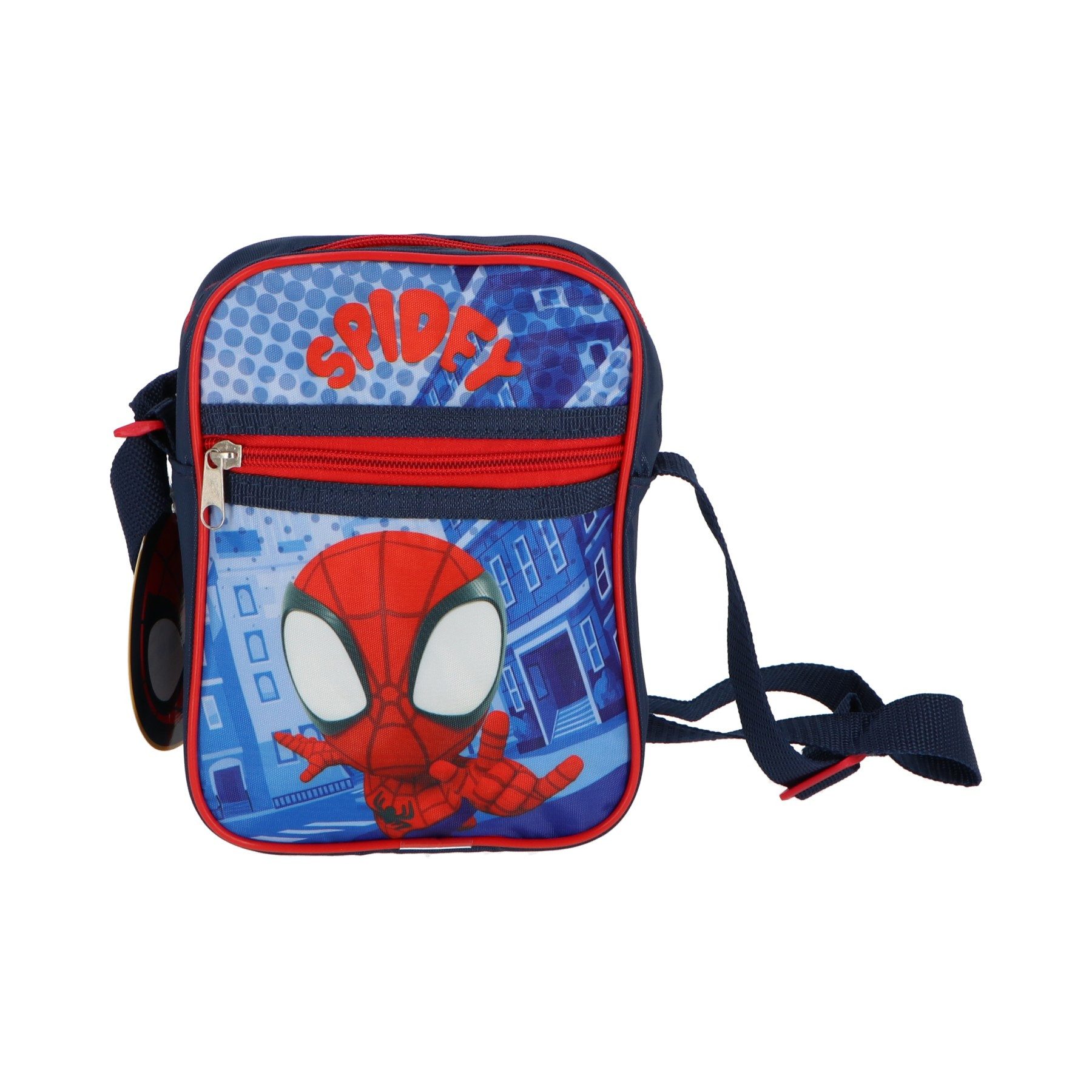 Spiderman Umhängetasche für Kinder Schultertasche kompakt Alltag Schule und Freizeit (1-tlg) – Bild 2 von 2