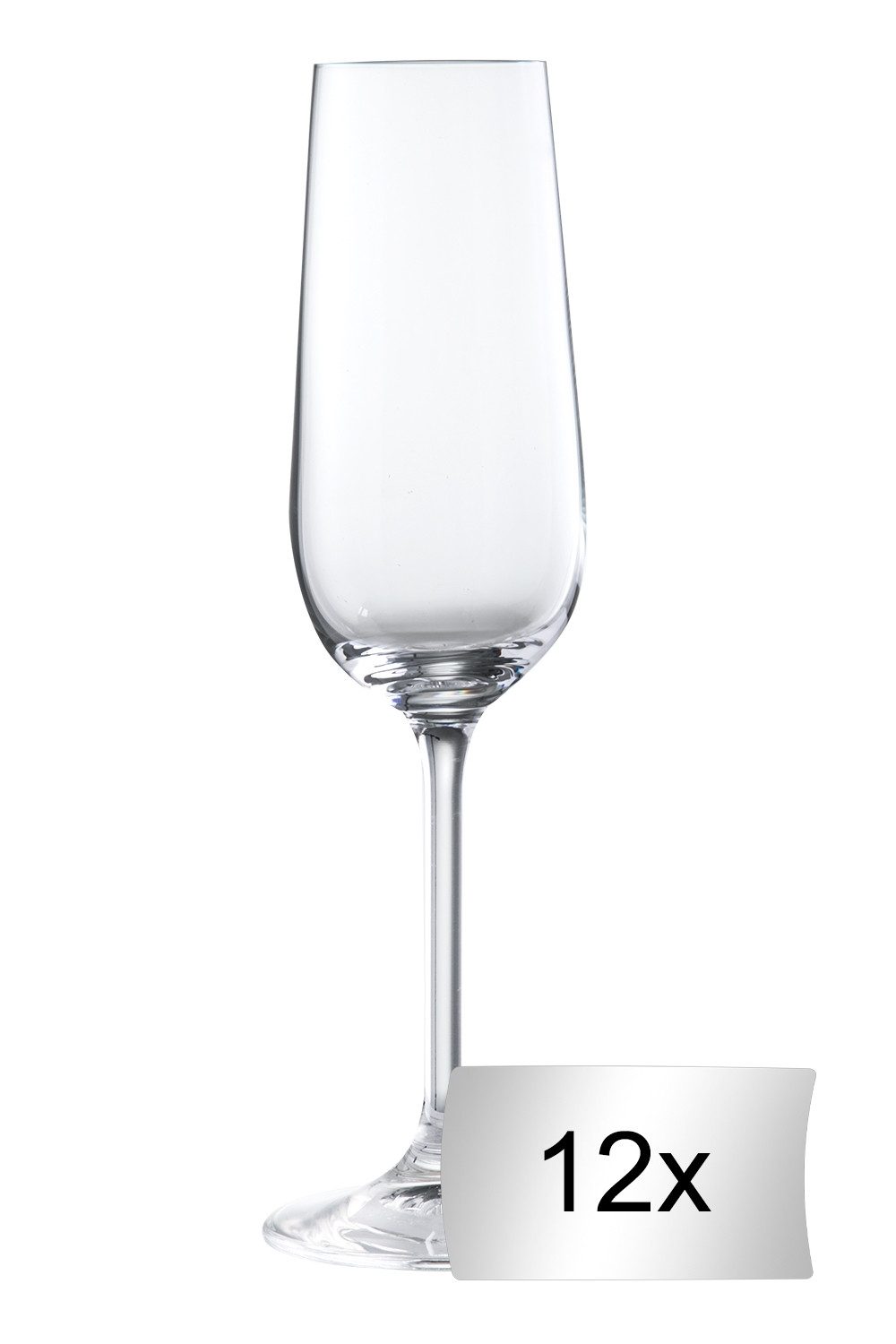 BOHEMIA SELECTION Sektglas SIMPLY, 190 ml Fassungsvermögen, 12-tlg., Glas, Spülmaschinengeeignet