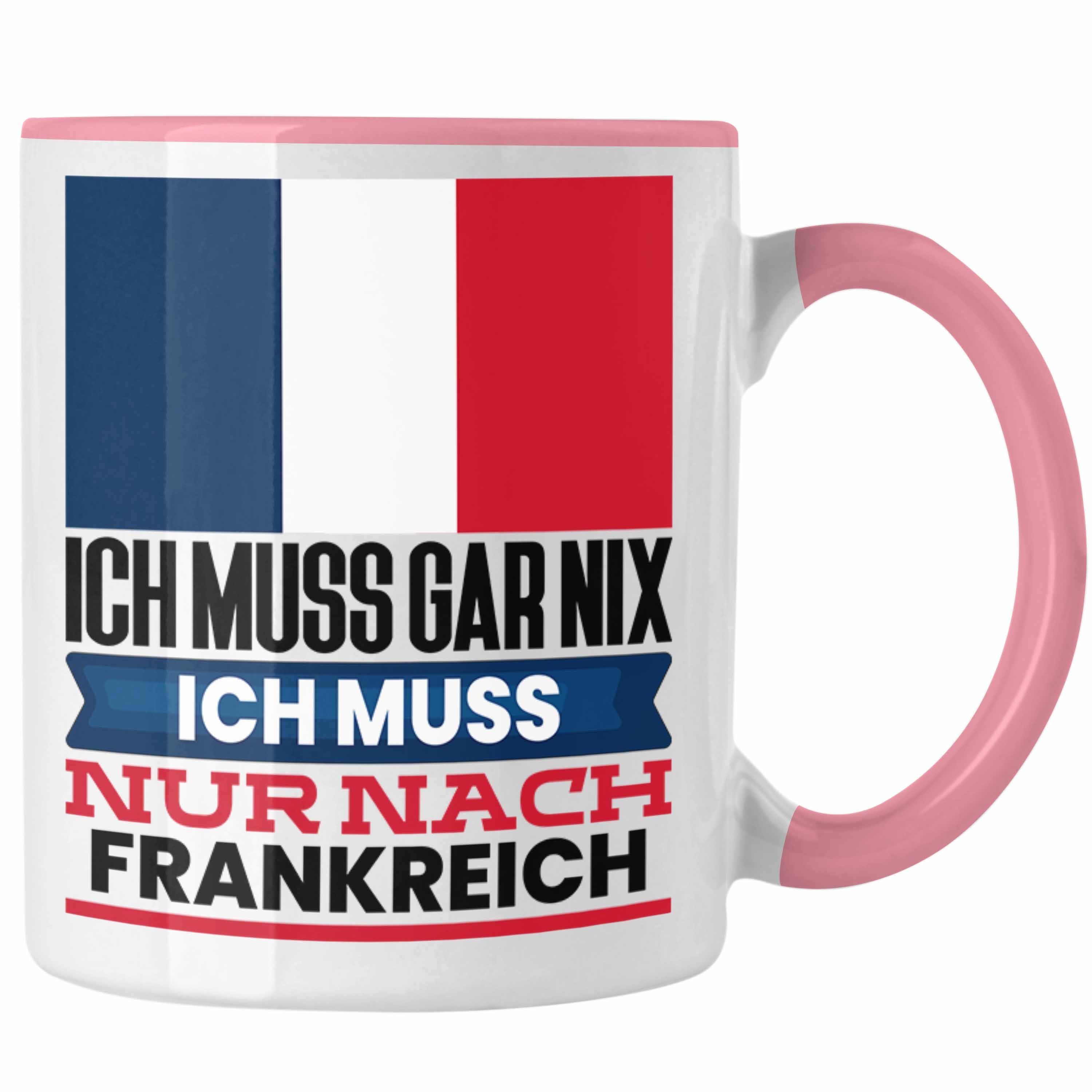 Frankreich Tasse Urlaub Trendation Rosa Franzosen Tasse Geburtstag Geschenk Geschenkidee für