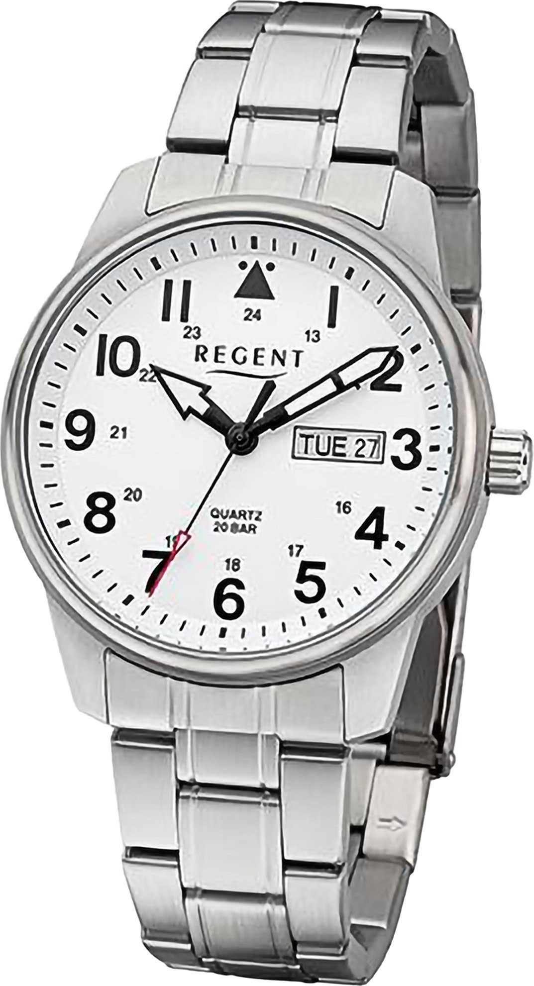 Quarzuhr Regent Herren Armbanduhr Analog