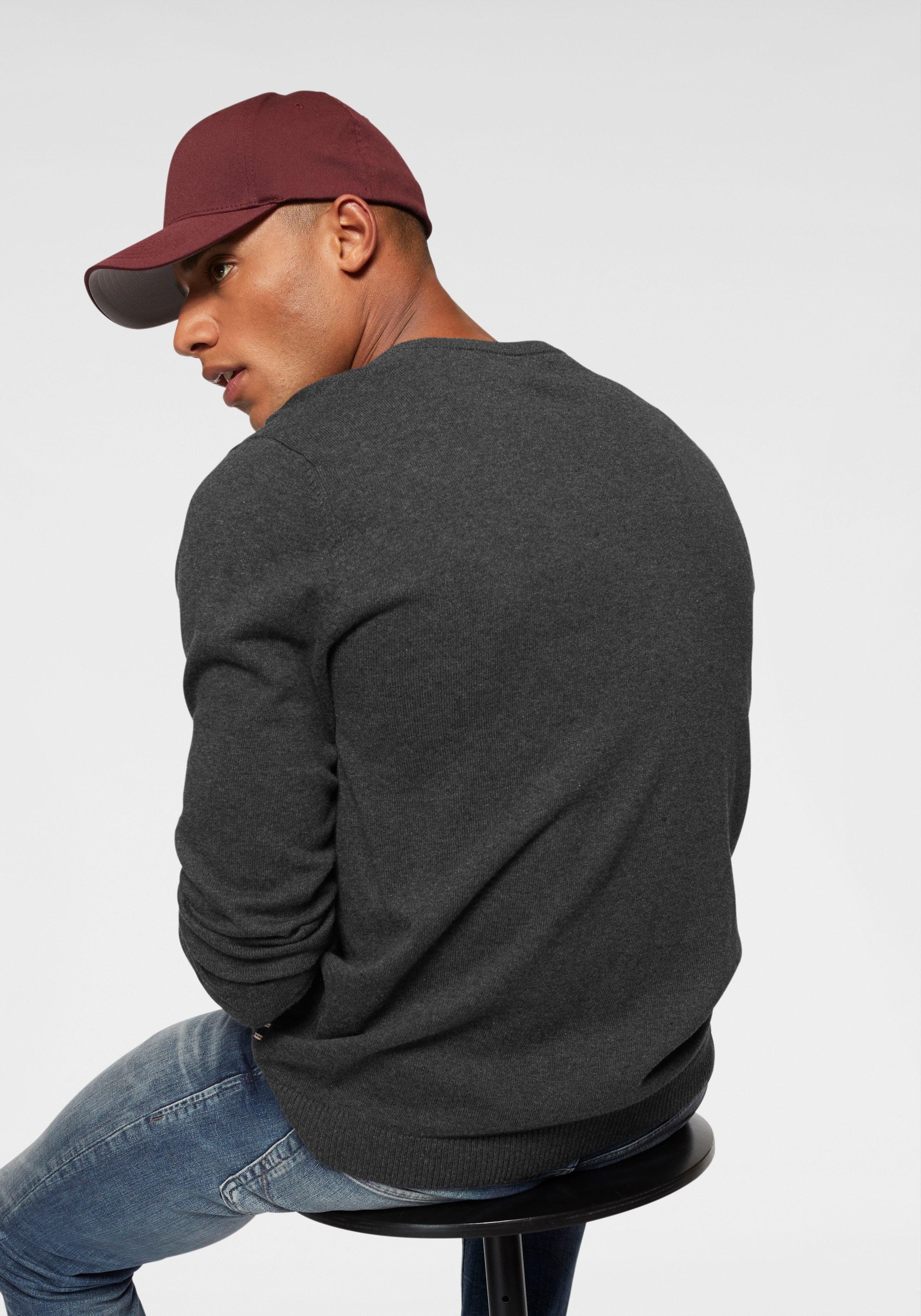 Jack & Jones V-Ausschnitt-Pullover JJEBASIC KNIT günstig online kaufen