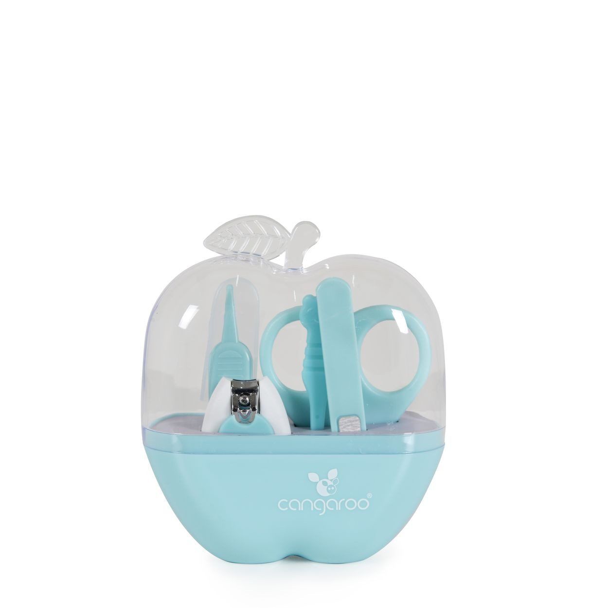 Cangaroo Baby-Nagelschere Baby Maniküre-Set Apfel, (1-tlg), Nagelschere, Nagelknipser, Nagelfeile Pinzetten