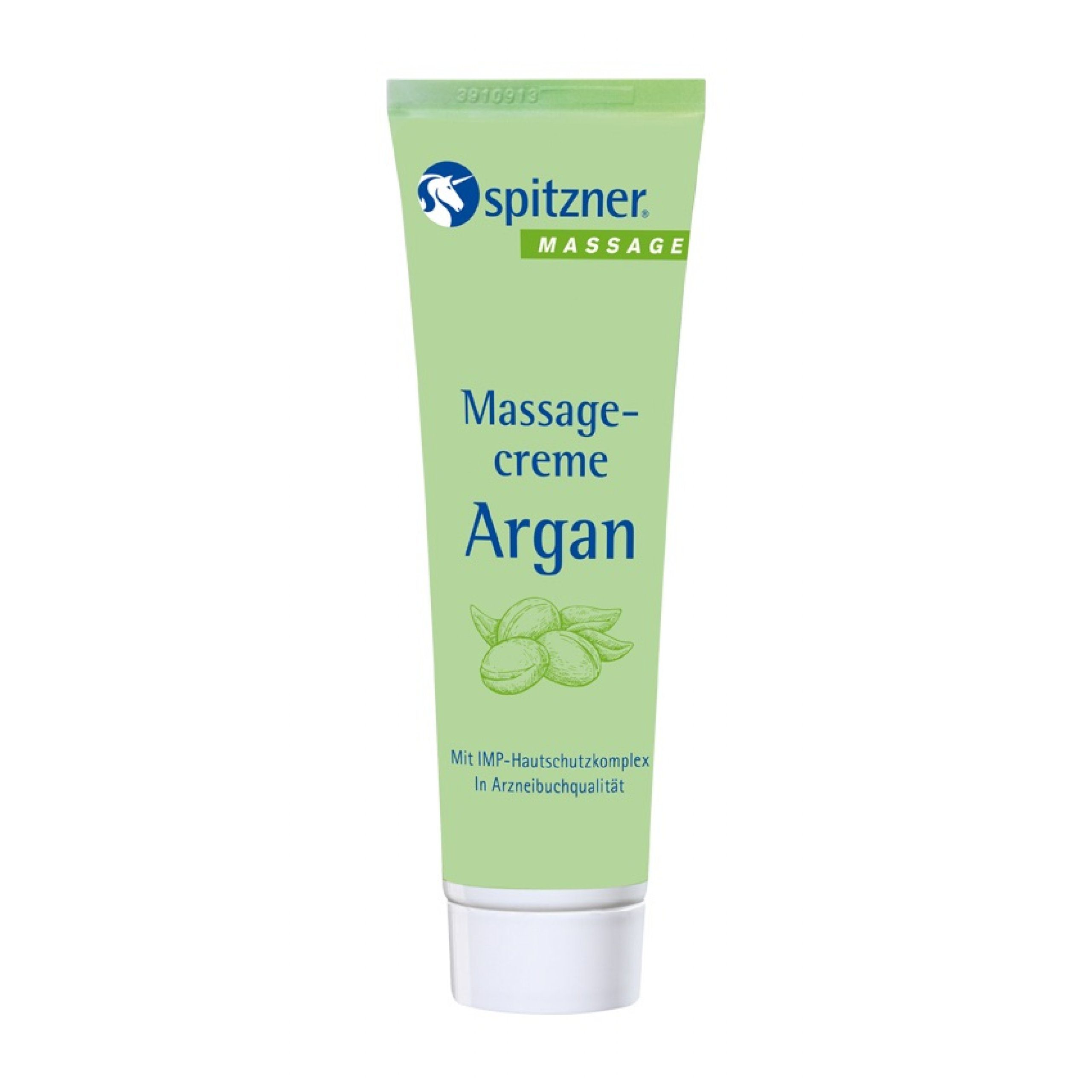 Spitzner Massageöl Spitzner Massagecreme Argan 50 ml pflegende Massagelotion mit
