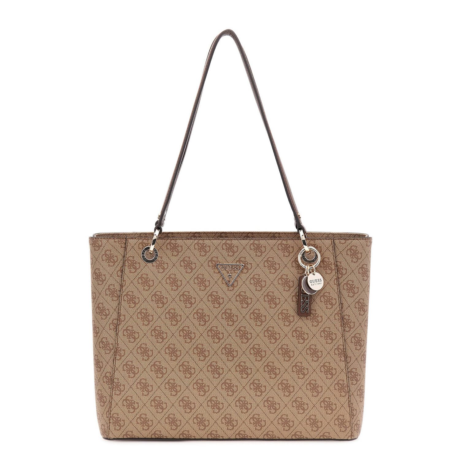 Guess Umhängetasche GUESS Shopper Noelle II Latte Logo (1, 1-tlg., 1) günstig online kaufen