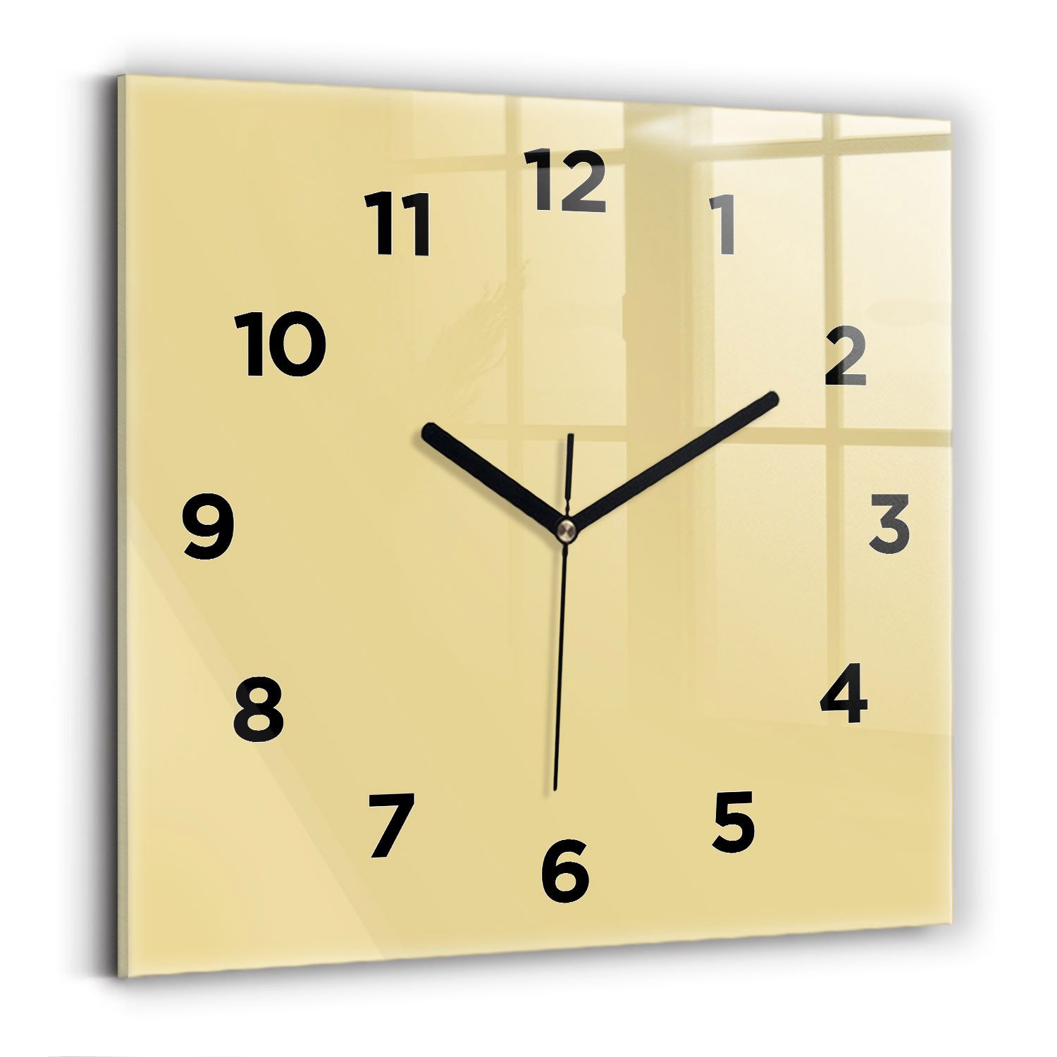 Tulup Wanduhr Glasuhr Modernistische Glaswanduhr 30x30cm günstig online kaufen