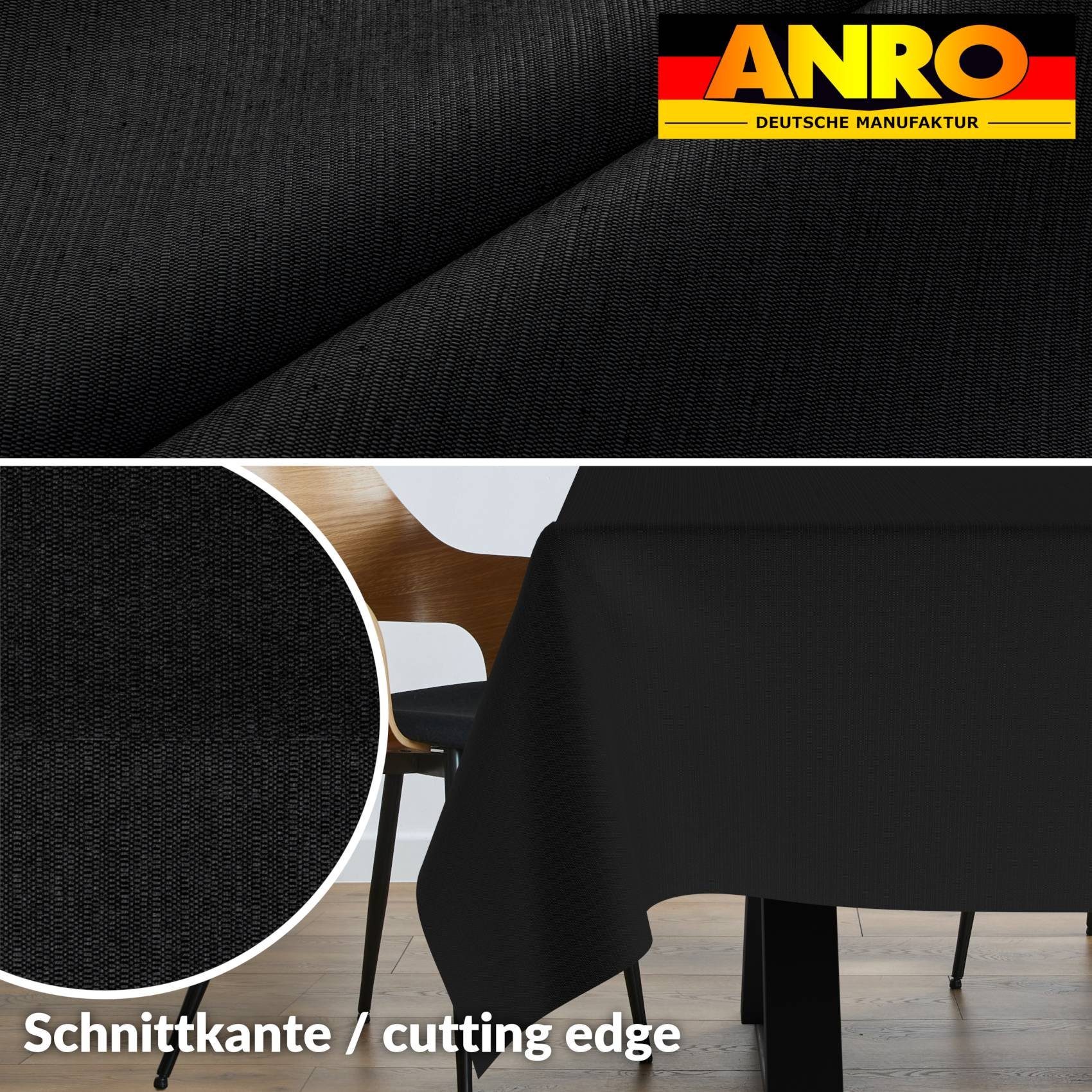 ANRO Tischdecke Hochwertig Tischwäsche mit Beschichtung (Einzelstück 1-tlg), Premium TEFLON und 2-Fache Acryl Beschichtung