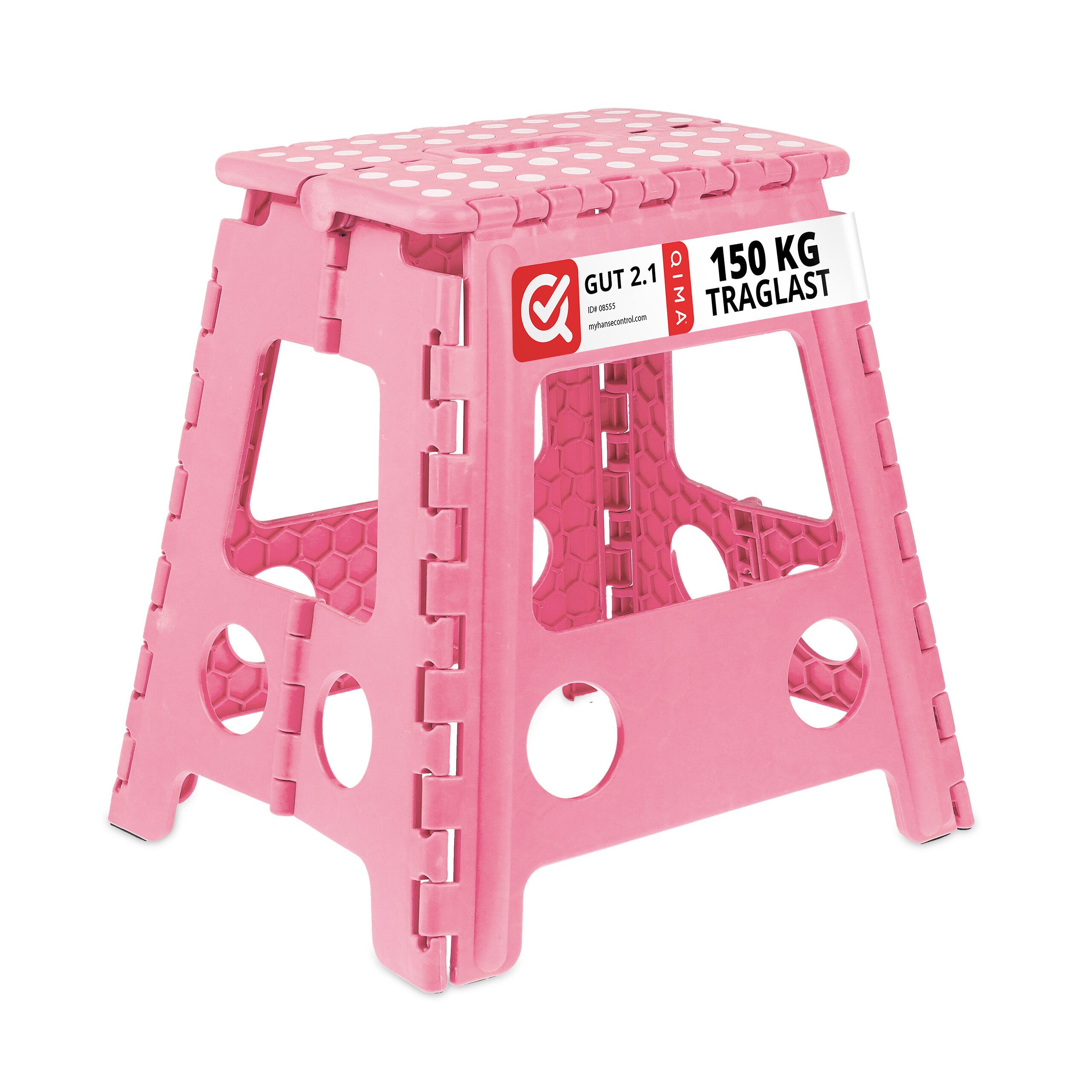 relaxdays Sitzhocker Klapphocker faltbar XL Pink günstig online kaufen