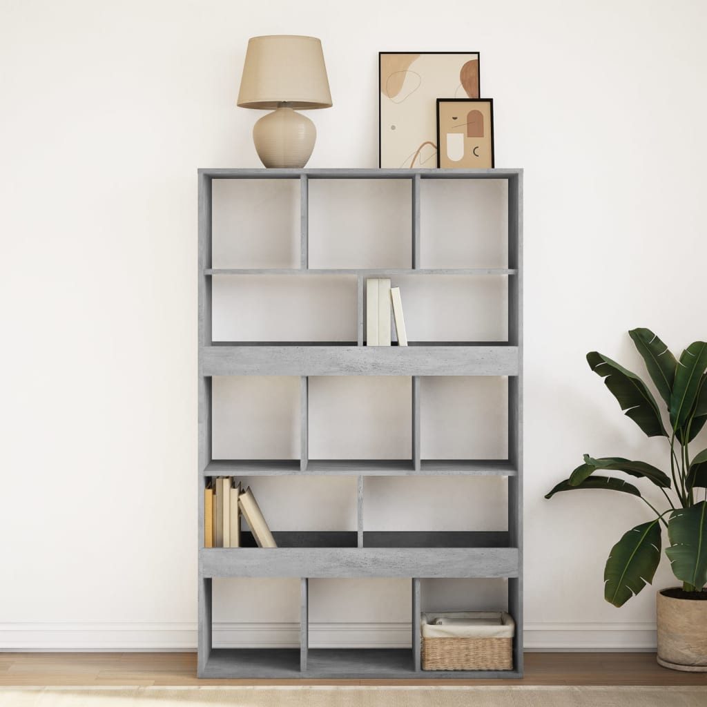 vidaXL Bücherregal Bücherregal Betongrau 100x33x156,5 cm günstig online kaufen