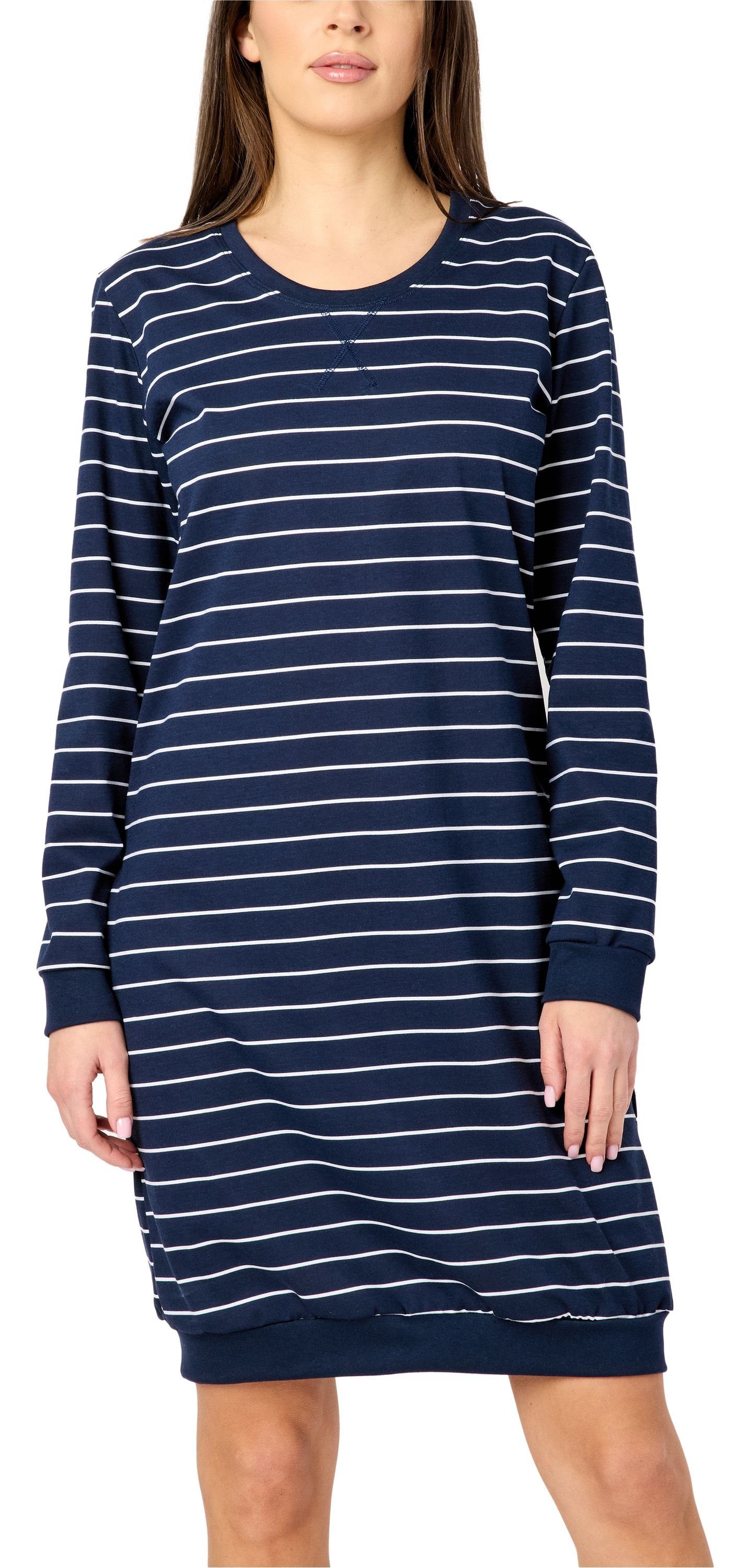 Merry Style Nachthemd Damen Nachthemd Langarm aus Baumwolle MS10-180 (1-tlg günstig online kaufen