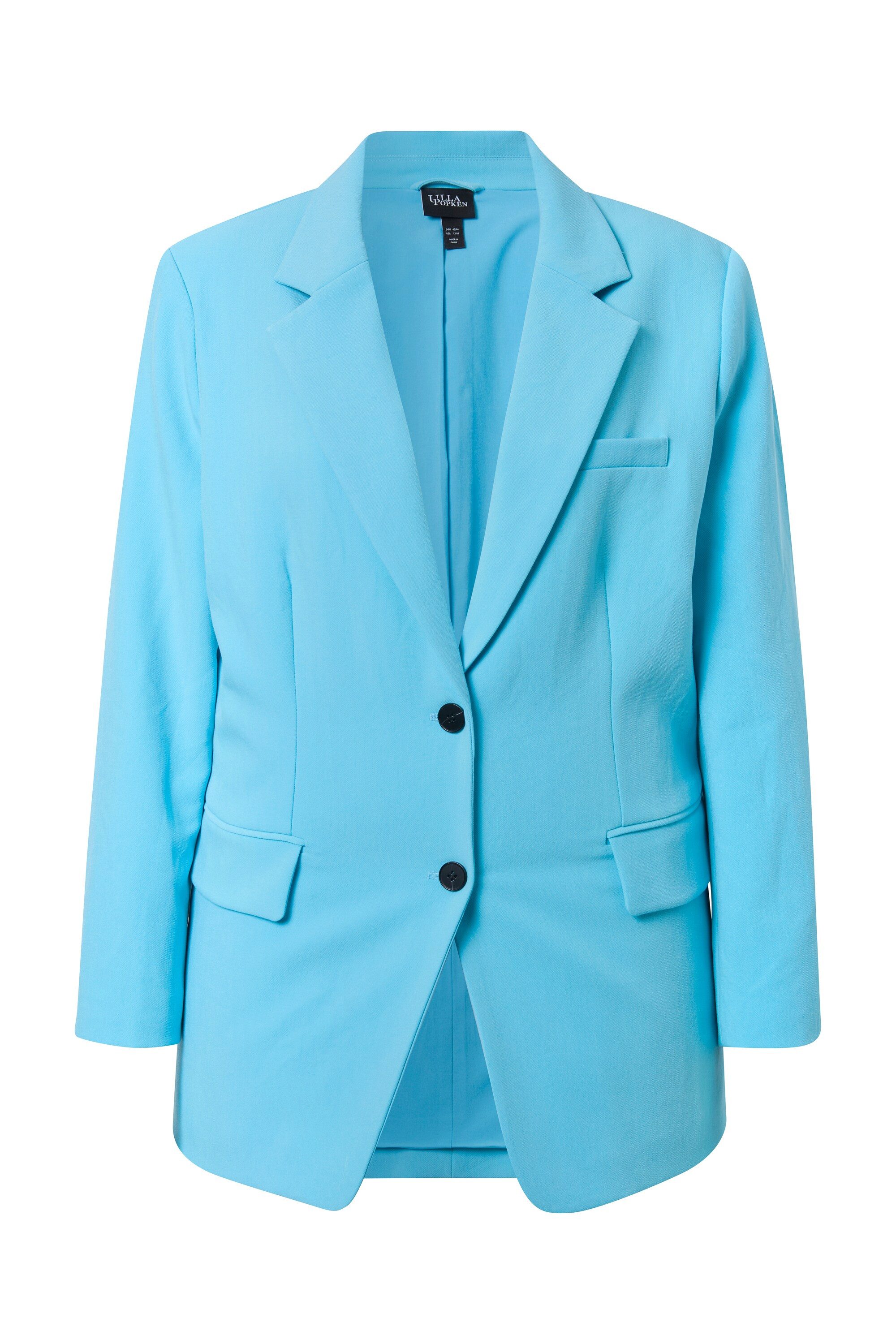 Ulla Popken Blusenblazer Blazer oversized Reverskragen Knopfverschluss günstig online kaufen