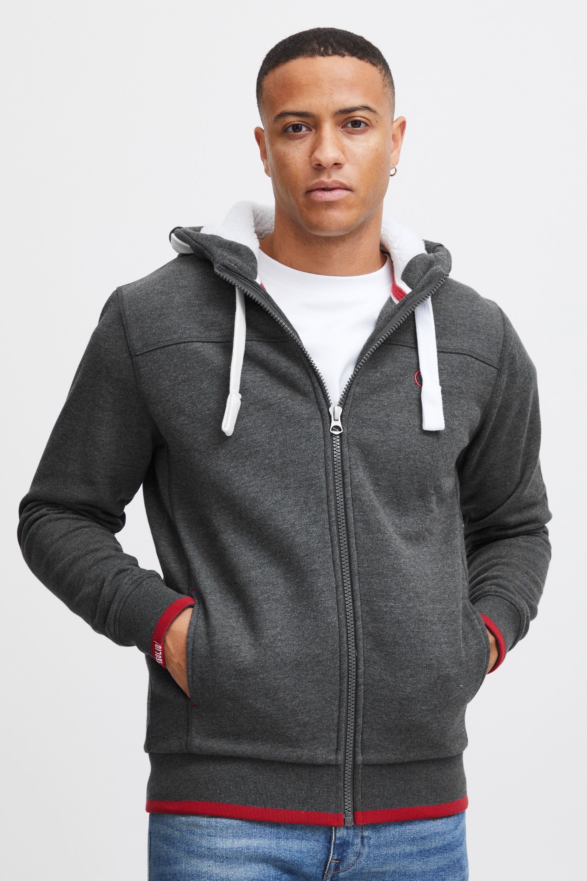 !Solid Sweatjacke SDBenjaminZip Med Gre P (P8254)