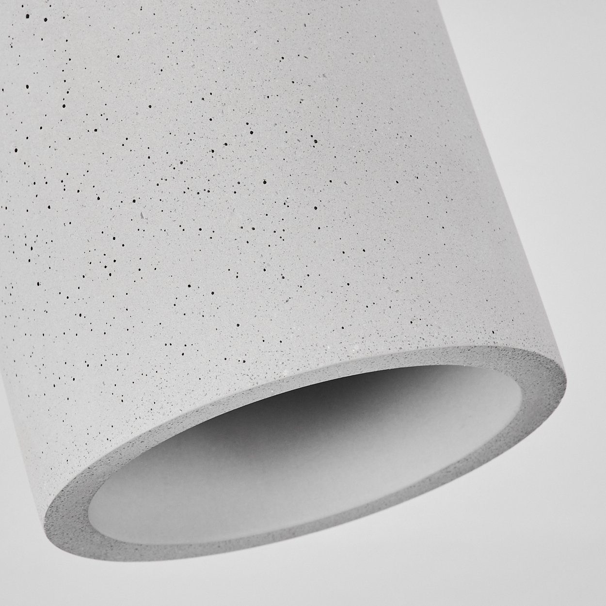 Leuchtmittel, im Ø11cm, Design, moderne »Portegrandi« Deckenlampe schlichten runde Beton Leuchte Grau, ohne Deckenleuchte hofstein in 1xGU10 aus