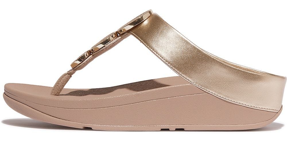 Fitflop Halo Bead-Circle Metallic Toe-Post Sandals Sandale günstig online kaufen