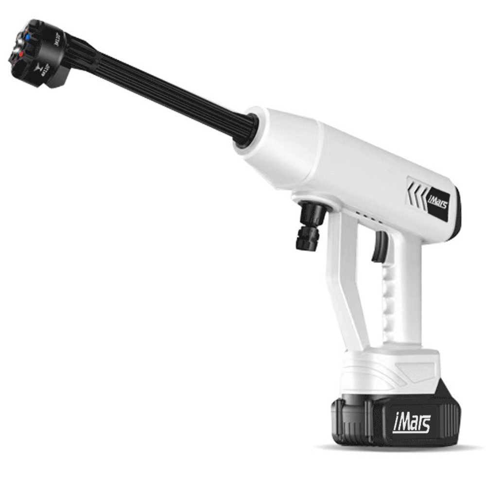 AUDEW Akku-Hochdruckreiniger ST-10, Druck max: 13 bar, 240 W, Fördermenge max: 270 l/h, mit 1 Akku und 6 in 1 Multi-Sprühdüse, 5m Schlauch