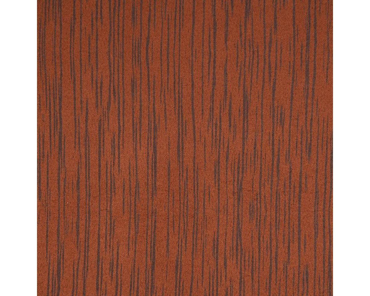 Thumbnail - SCHÖNER LEBEN. Stoff Bekleidungsstoff Stretch Wildlederimitat Streifen cognac grau 1,5m, Foliendruck