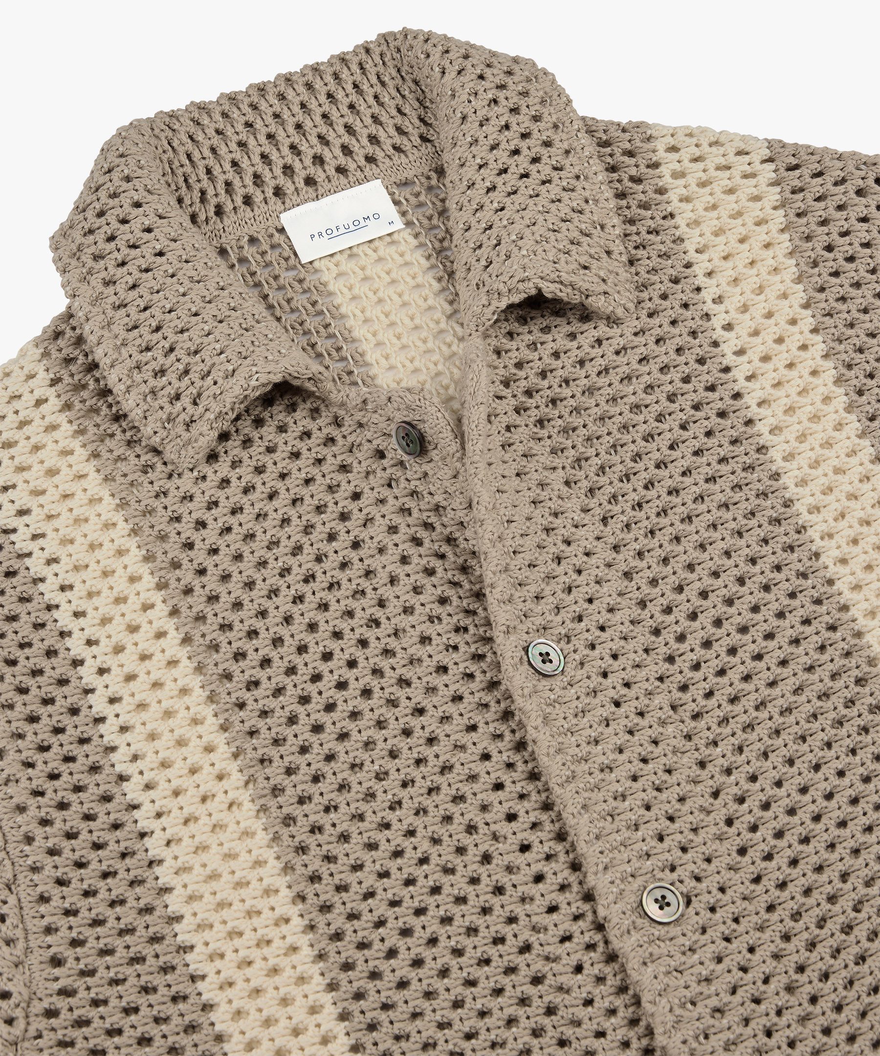 Profuomo Poloshirt POLO SS BUTTON TH BEIGE