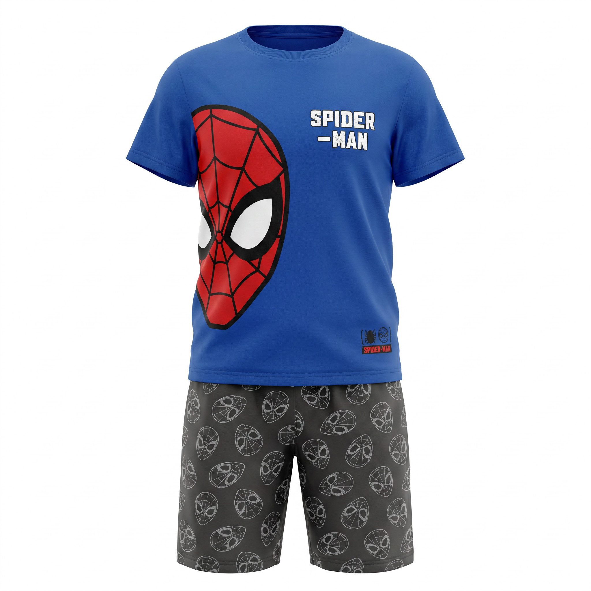 Schlafanzug Marvel Spiderman Kinder Schlafanzug Pyjama Shirt Shorts