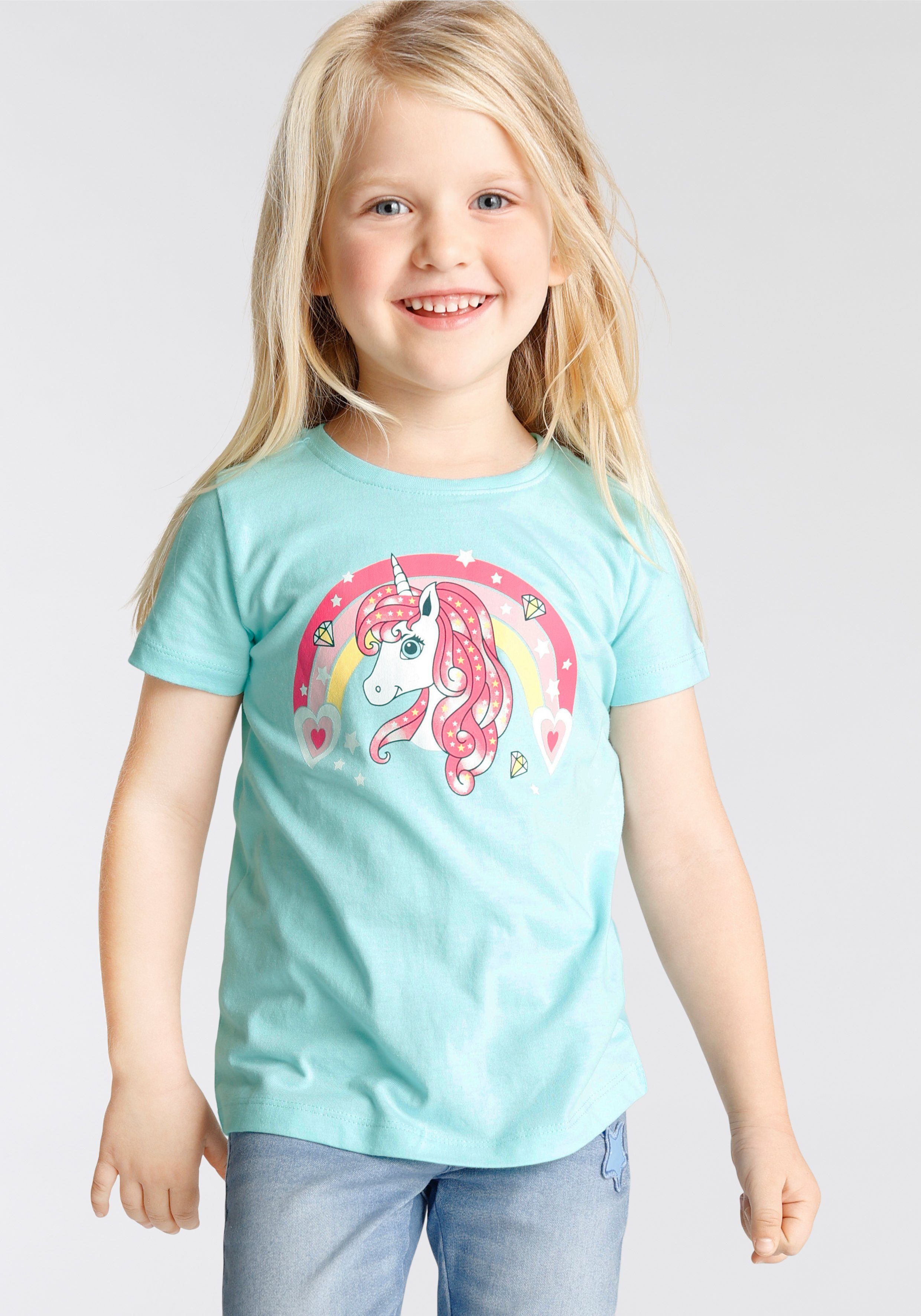 KIDSWORLD T-Shirt Form Einhorn Basic