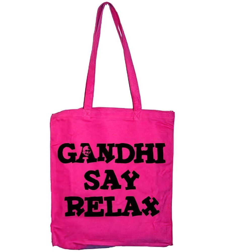 Hybris Tragetasche Gandhi Say Relax Tote Bag