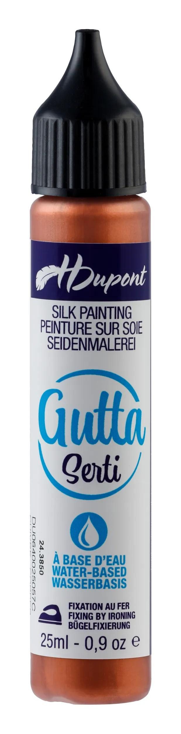 HDupont 6x Gutta/Serti Metall 25ml, Kupfer Kupfer DU0640025057C Tintenglas (H DUPONT)