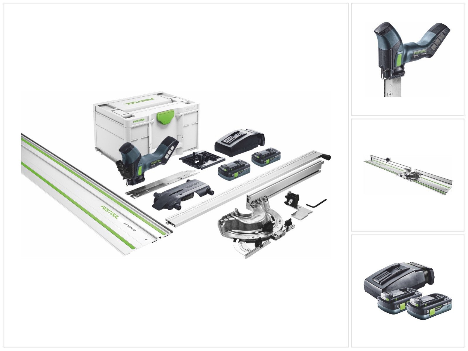 FESTOOL Kompakt-Handkreissäge ISC 240 HPC 4,0 EBI-Plus-XL-FS Akku Dämmstoffsäge 18 V 240 mm (57657