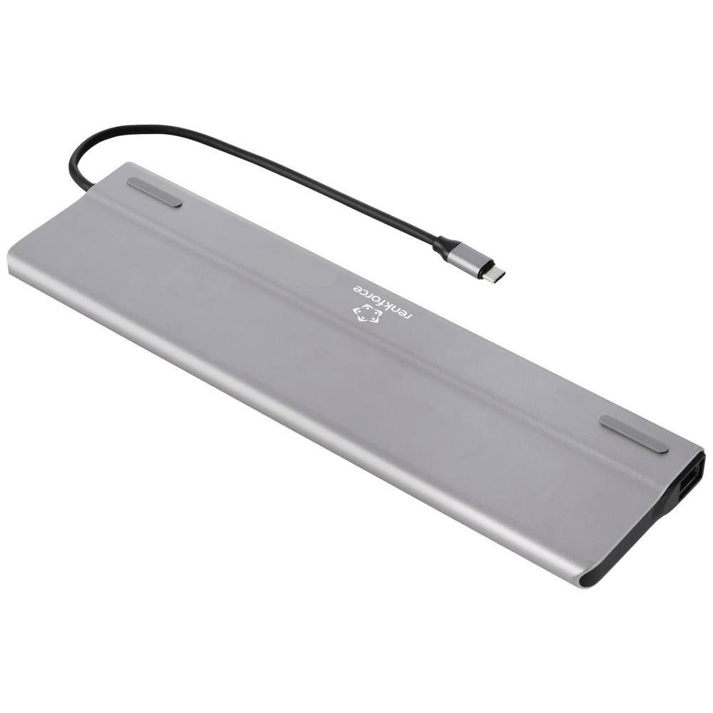 Renkforce Laptop-Dockingstation 15-in-1 USB-C® USB-C® Dockingstation RF-5592404, integrierter Kartenleser, USB-C® Power Delivery