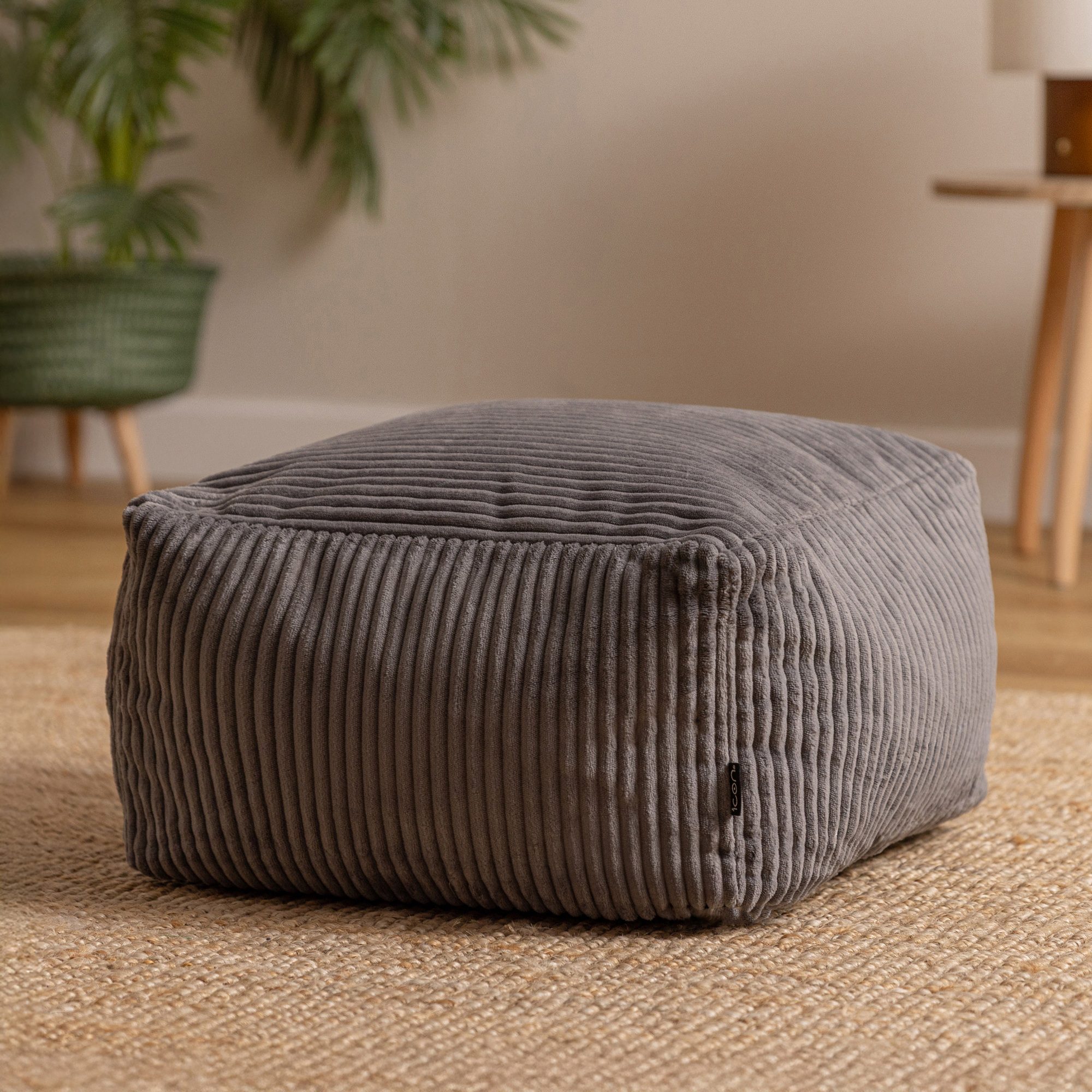 icon Pouf aus Cord „Amara“, mit Füllung