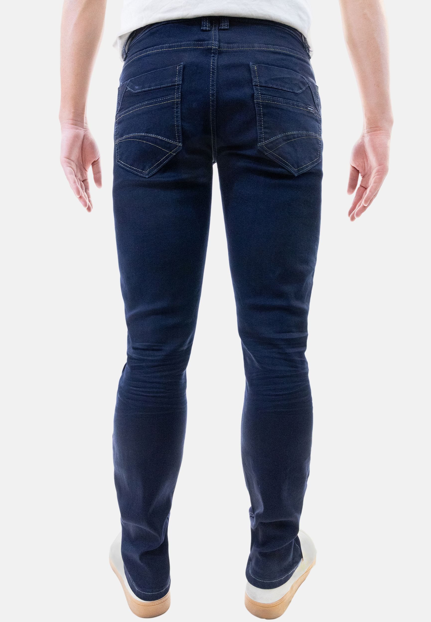 Jaylvis Regular-fit-Jeans Fein Jeans Regular Twill Denim Design Kontrastnäh günstig online kaufen