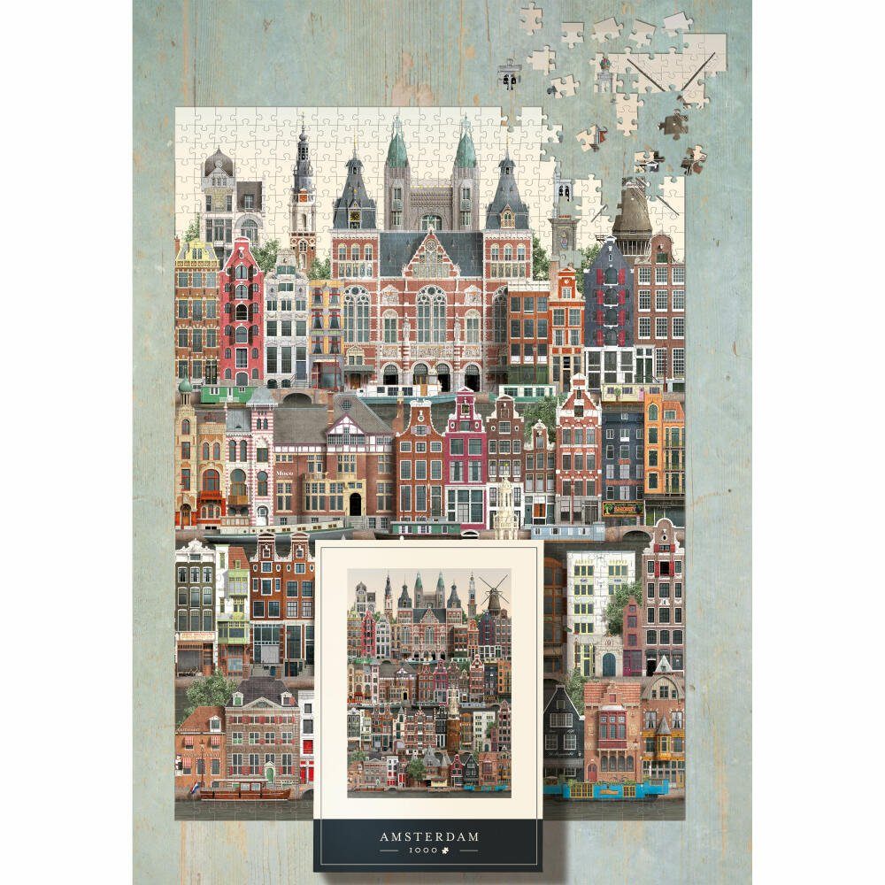 Martin Schwartz Puzzle Amsterdam, 1000 Puzzleteile günstig online kaufen