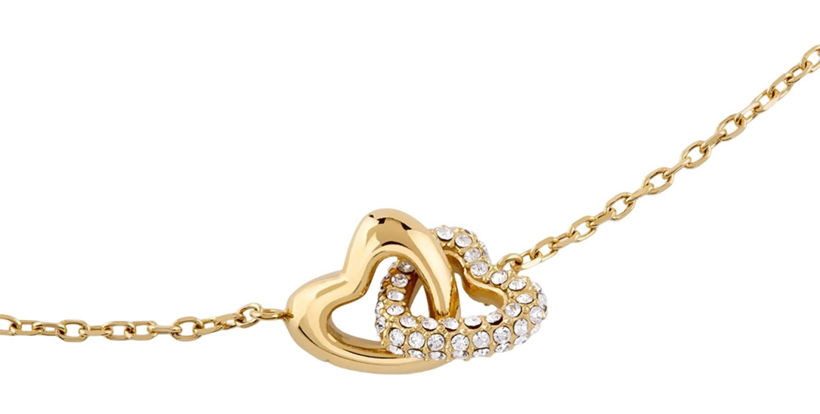 Guess Herzkette 16-18" Heart Links Necklace