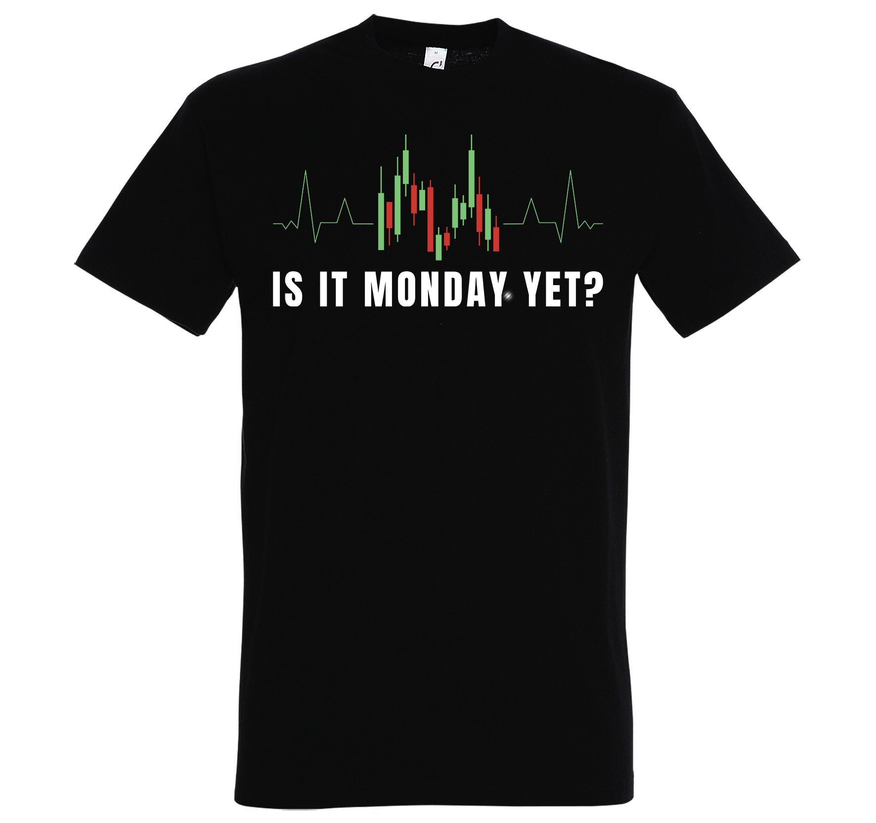 Youth Designz Print-Shirt "Is It Monday Yet?" Herren Shirt mit lustigem Spruch Schwarz