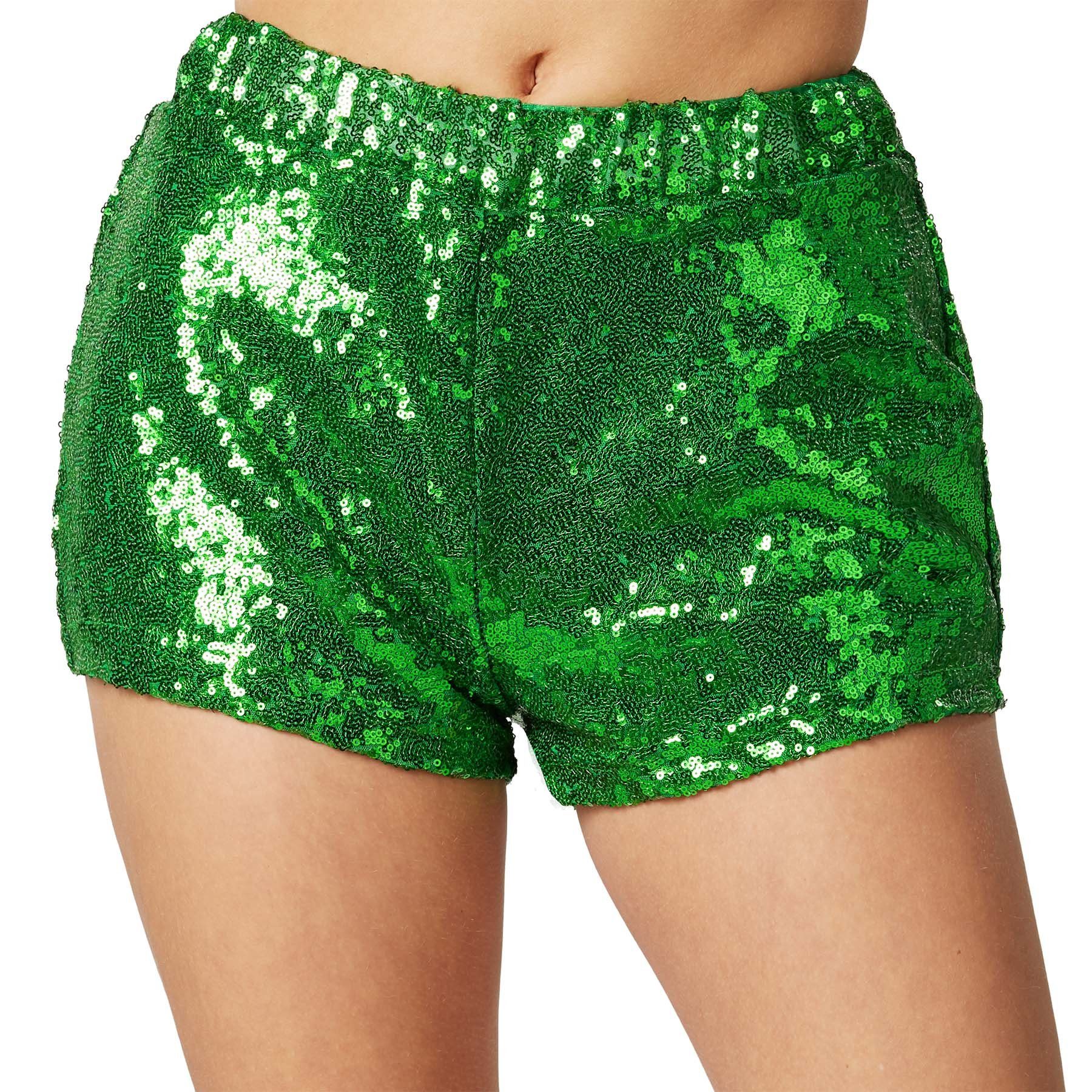 dressforfun Hotpants Pailletten-Shorts grün