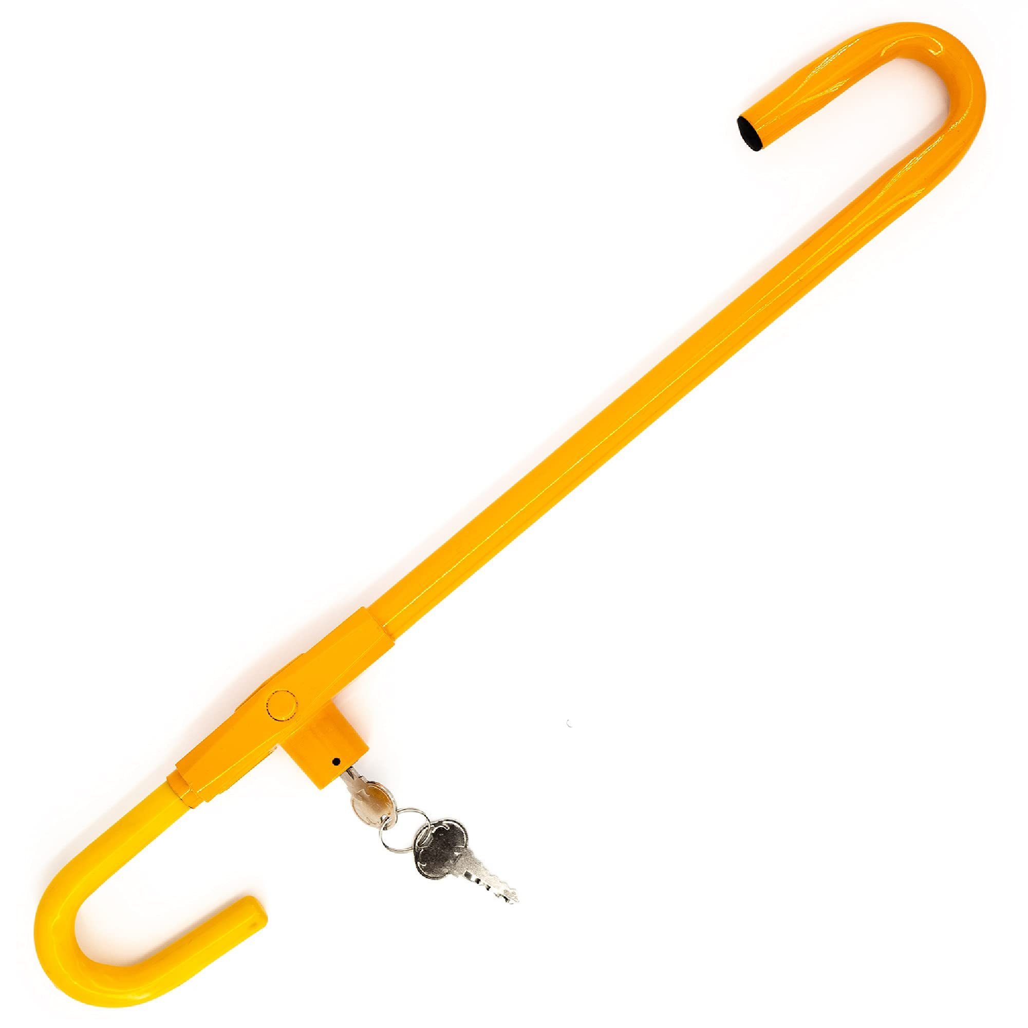 PRETEX Kindersicherung Robuste Lenkradkralle aus Stahl - Gelbe Absperrstange (67-81,5 cm), Security Steering Wheel Lock - Yellow Barrier (67-81.5 cm)