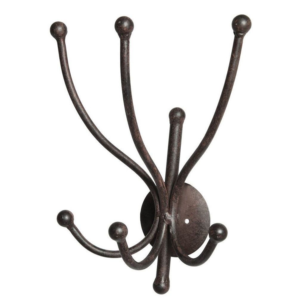 Linoows Hakenleiste Wandgarderobe, Крючок для одежды, Metall Handtuchhalter, Крючок для одежды Leiste mit 6 Haken