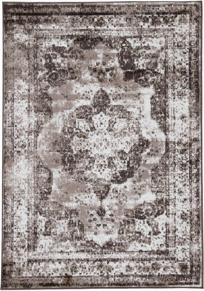 Teppich Sol, carpetfine, rechteckig, Höhe: 8 mm, Vintage Look, Wohnzimmer