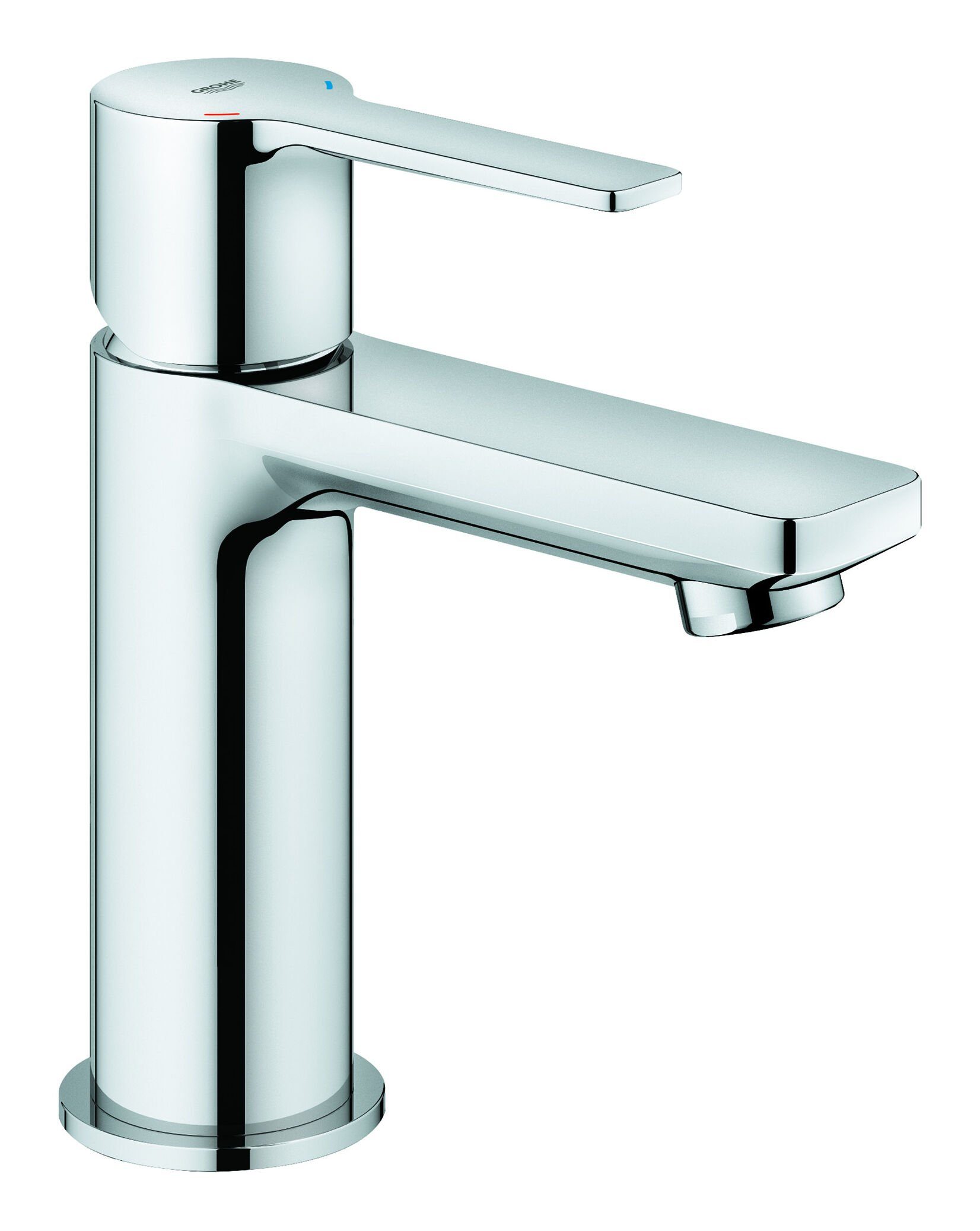 Grohe Waschtischarmatur Lineare Einhand-Waschtischbatterie mit Push-Open-Ablaufgarnitur XS-Size