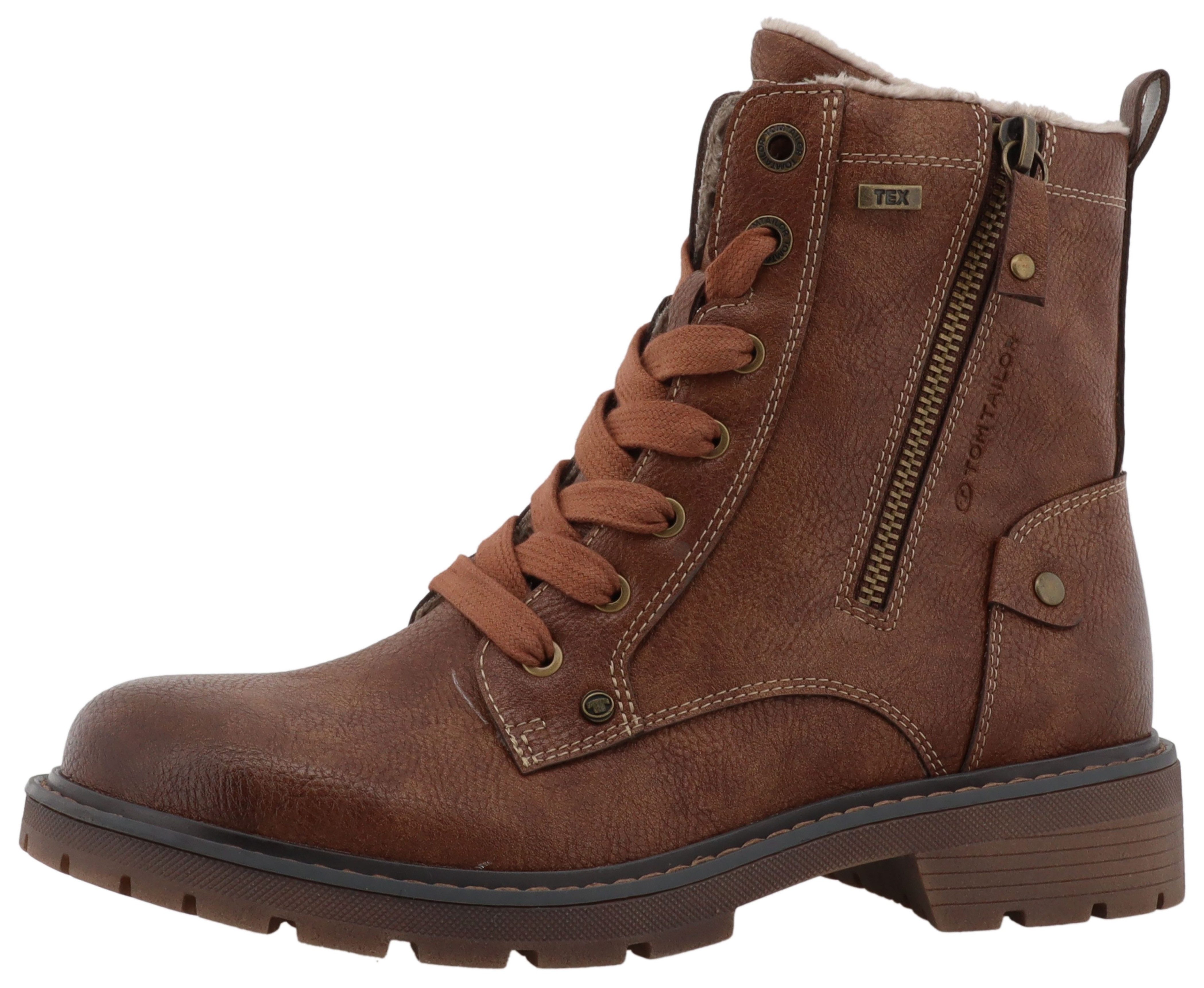 TOM TAILOR Winterboots Workerboots, Hiking Boot mit Blockabsatz günstig online kaufen