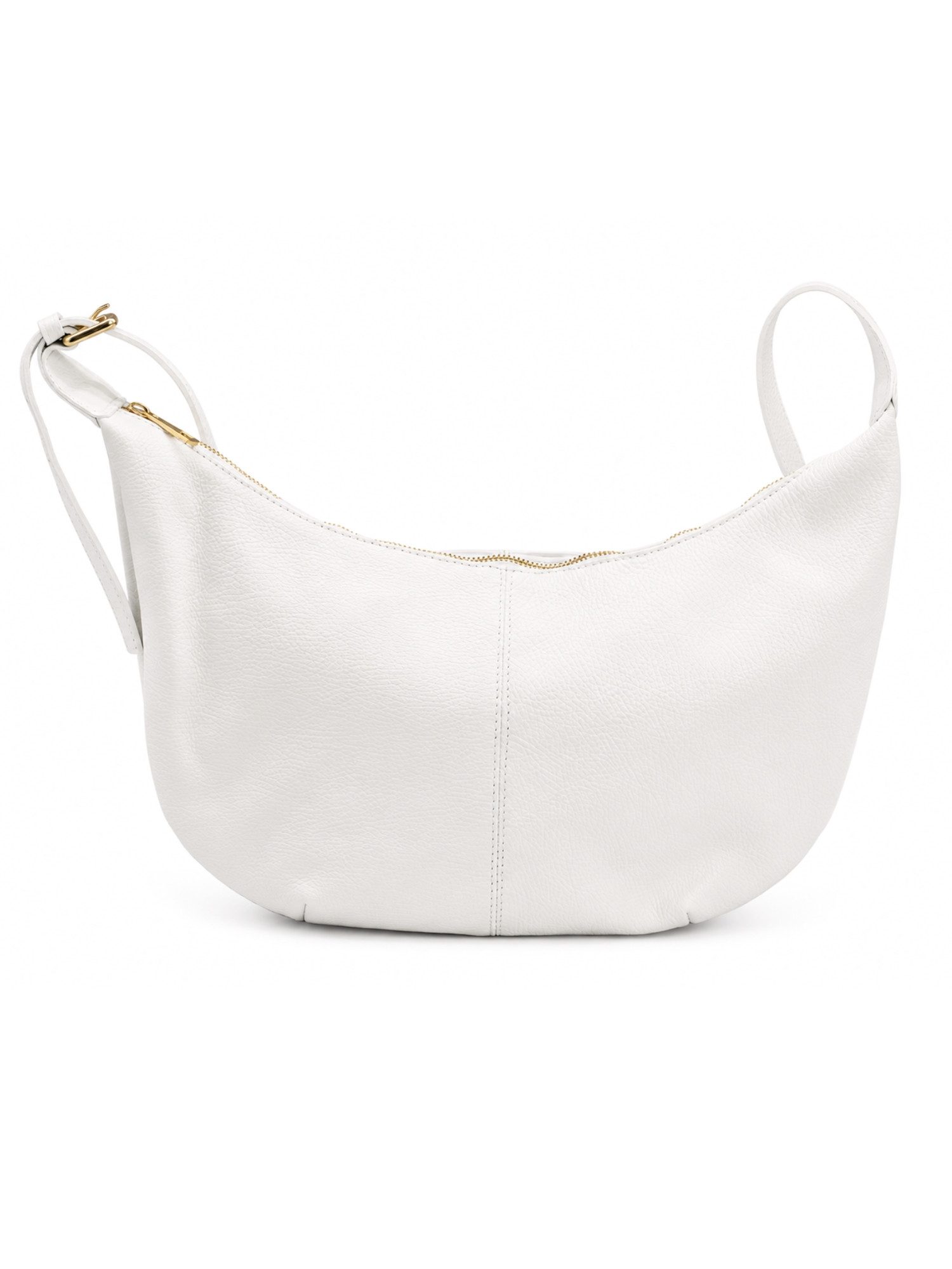 Adel Bags Schultertasche Lunara Echtleder Schultertasche Damen Hobo Bag Made in Italy (Einzelartikel), 100 % Echtleder Made in Italy mit verstellbarem Schulterriemen