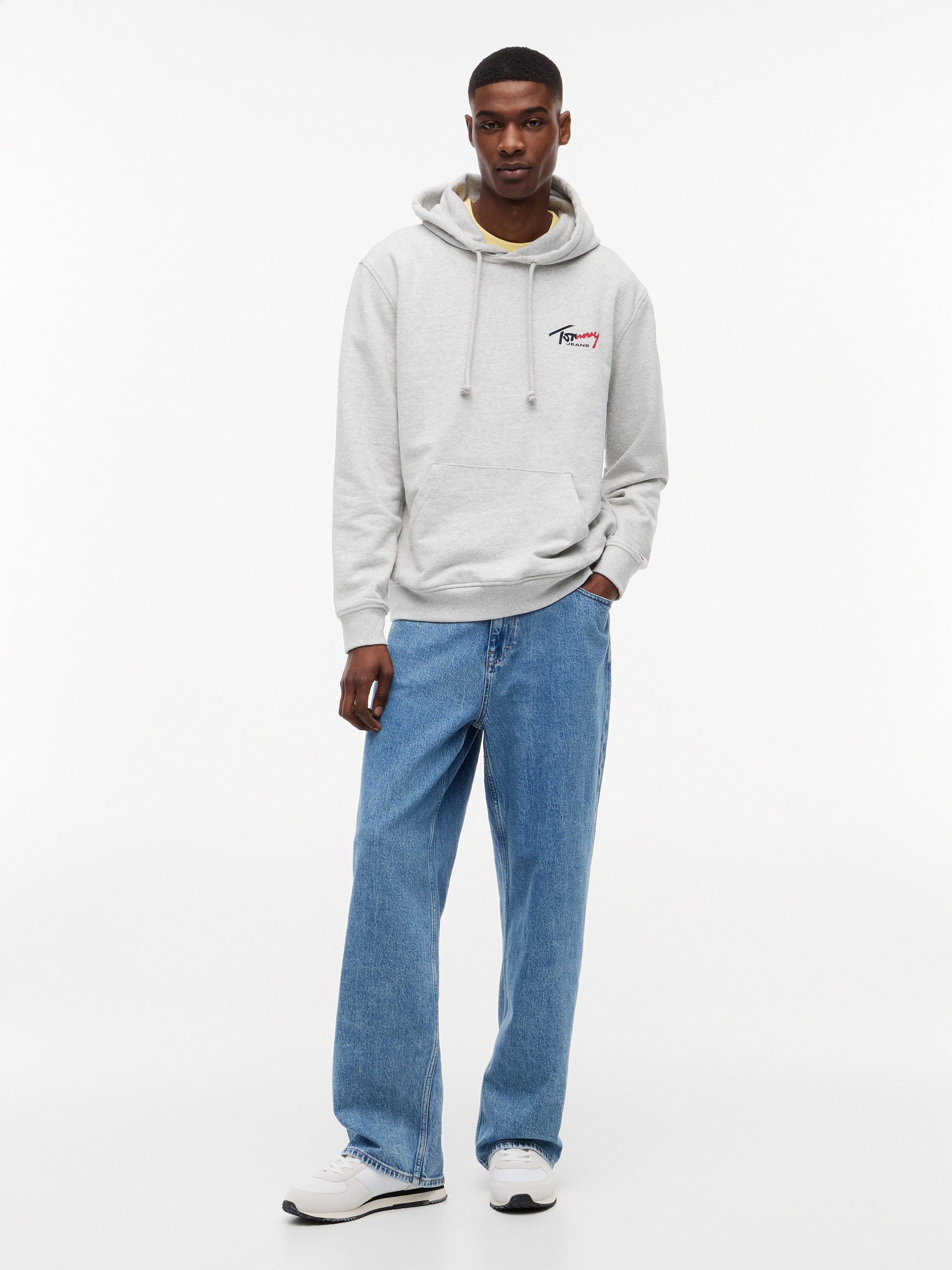 Tommy Jeans Kapuzensweatshirt TJM REGULAR ENTRY SIGN Regular fit, mit Kordelzug – Bild 4 von 5