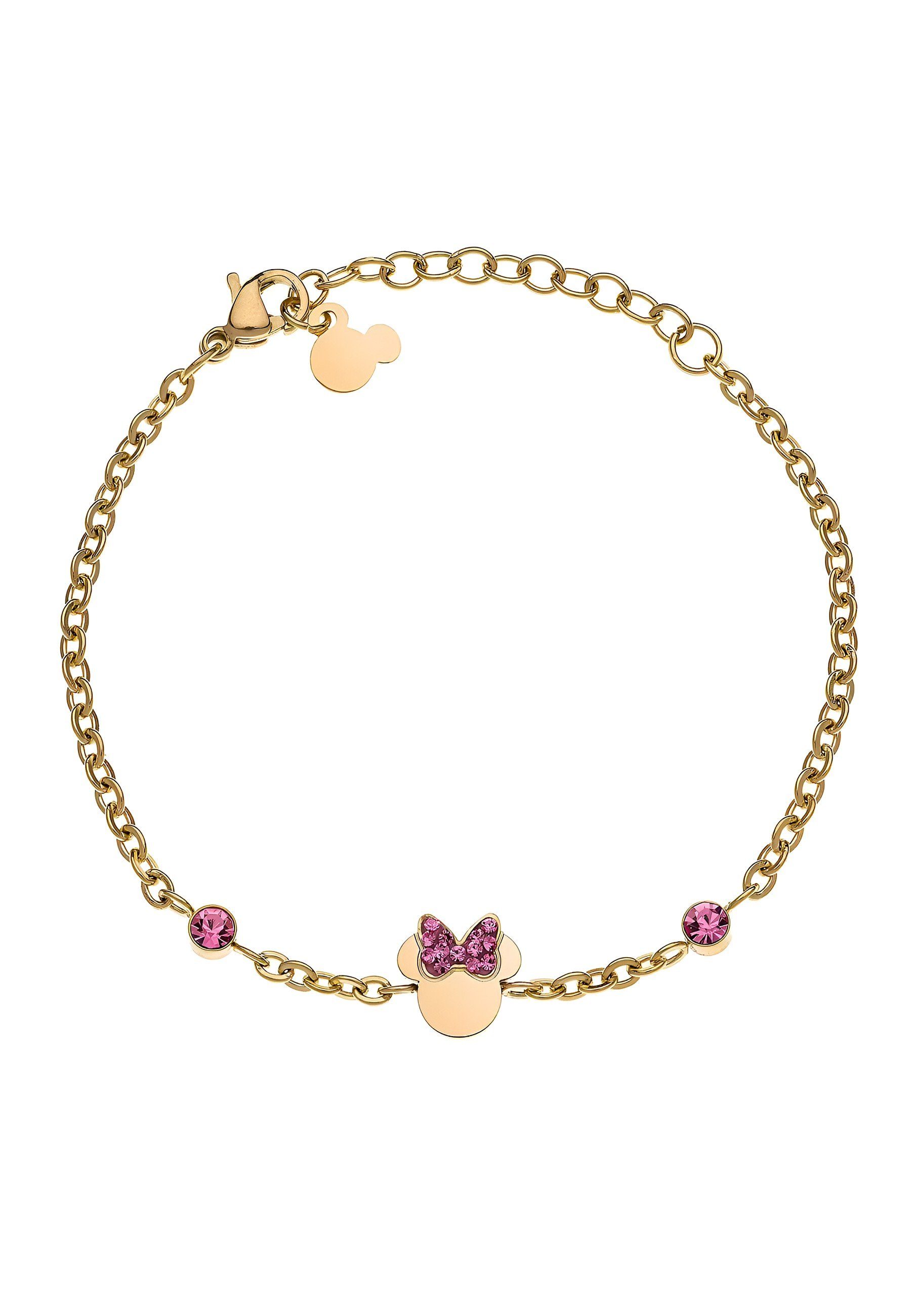 DISNEY Jewelry Silberarmband Disney Mädchen-Armband Edelstahl Kristall,  Modern