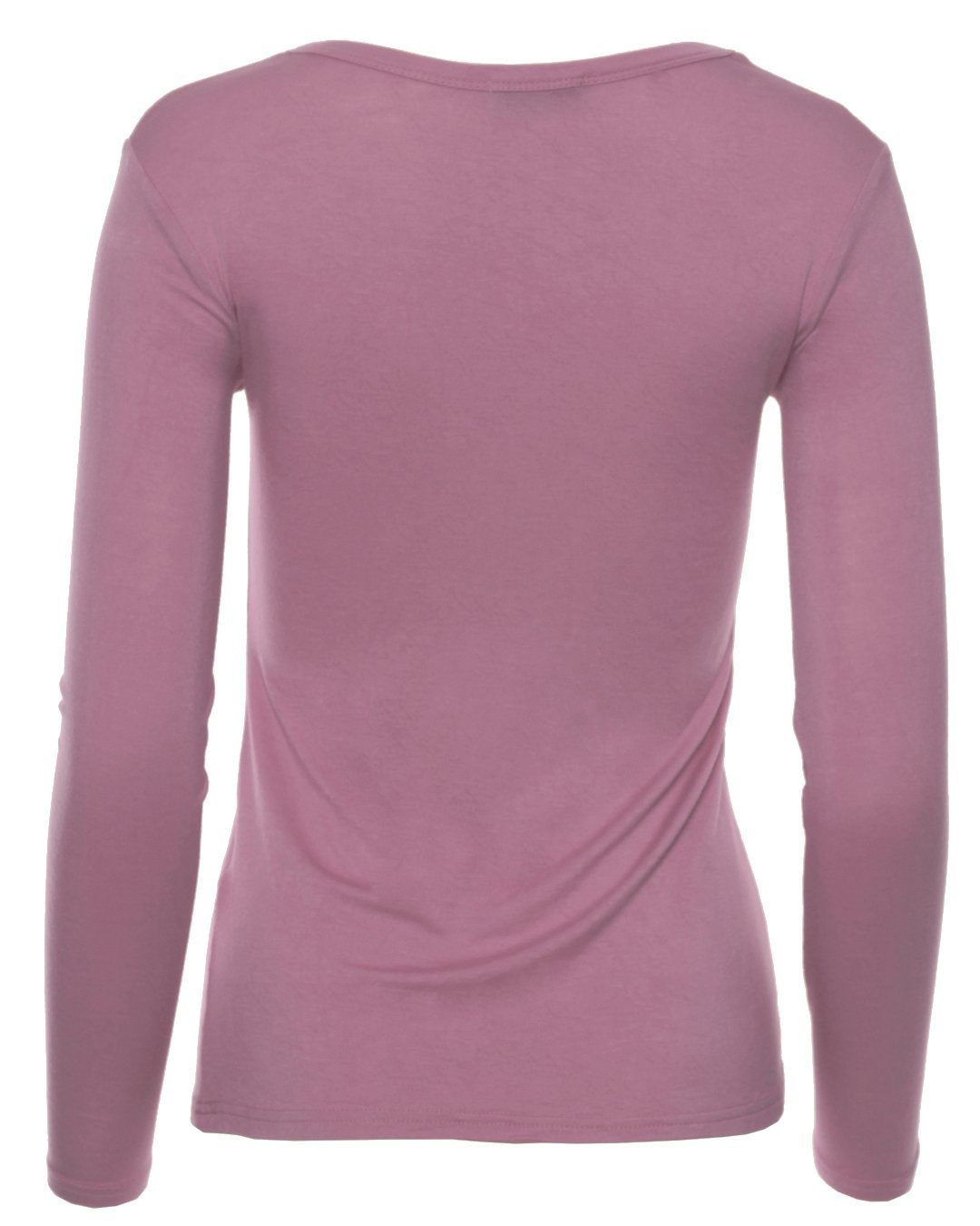 Muse Rundhalsshirt Basic Rundhals Langarmshirt Skinny günstig online kaufen
