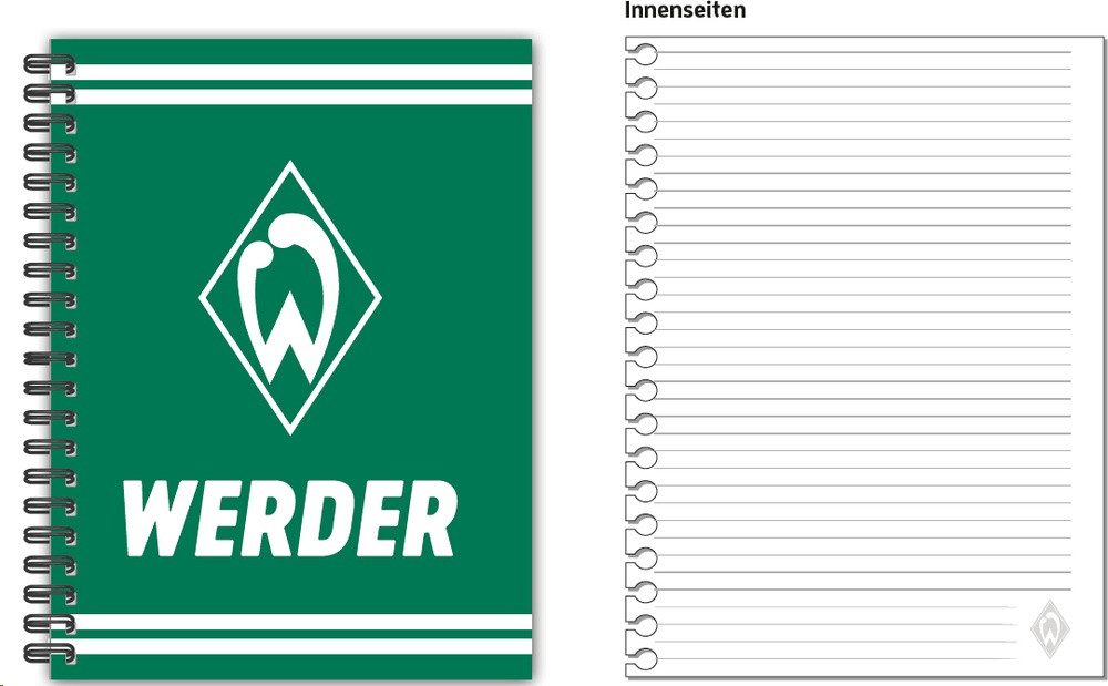 Werder Bremen Notizbuch Notizbuch mit Ringbindung