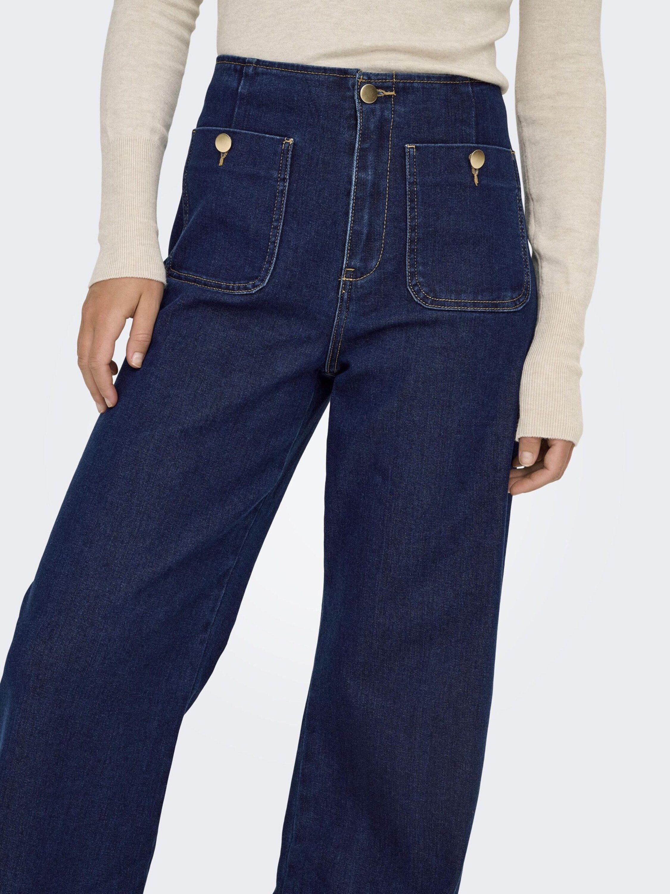 ONLY Weite Jeans ONLMadeline (1-tlg) Plain/ohne Details – Bild 4 von 5