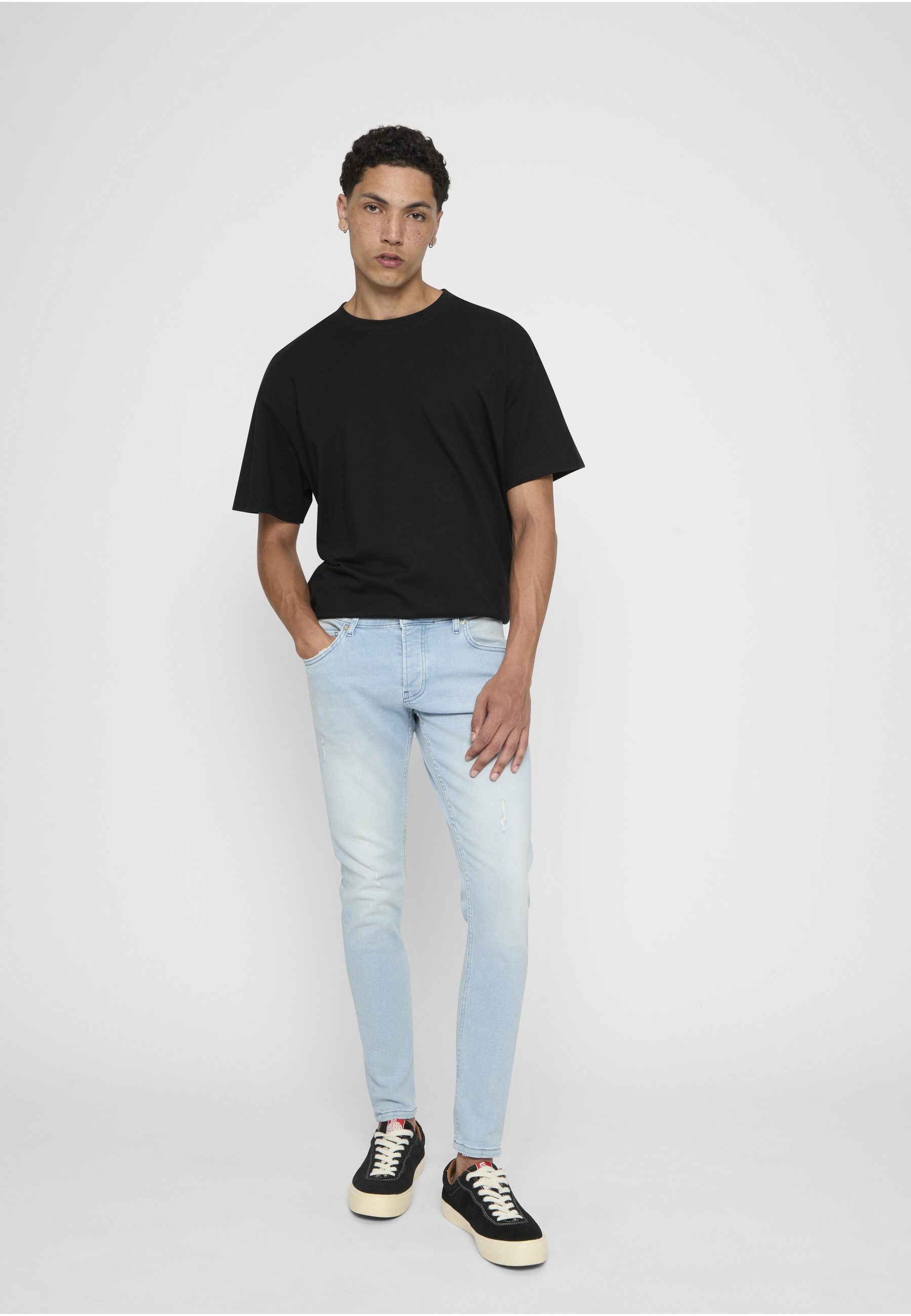2Y Premium Bequeme Jeans 2Y Premium Herren 2Y Destroyed Skinny Fit Jeans