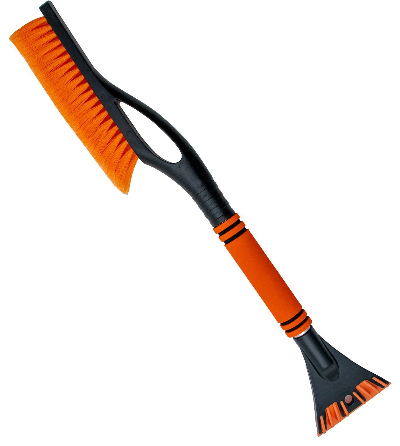 Intirilife Eiskratzer 2-in-1 Eiskratzer Schneebürste in Orange - Schwarz