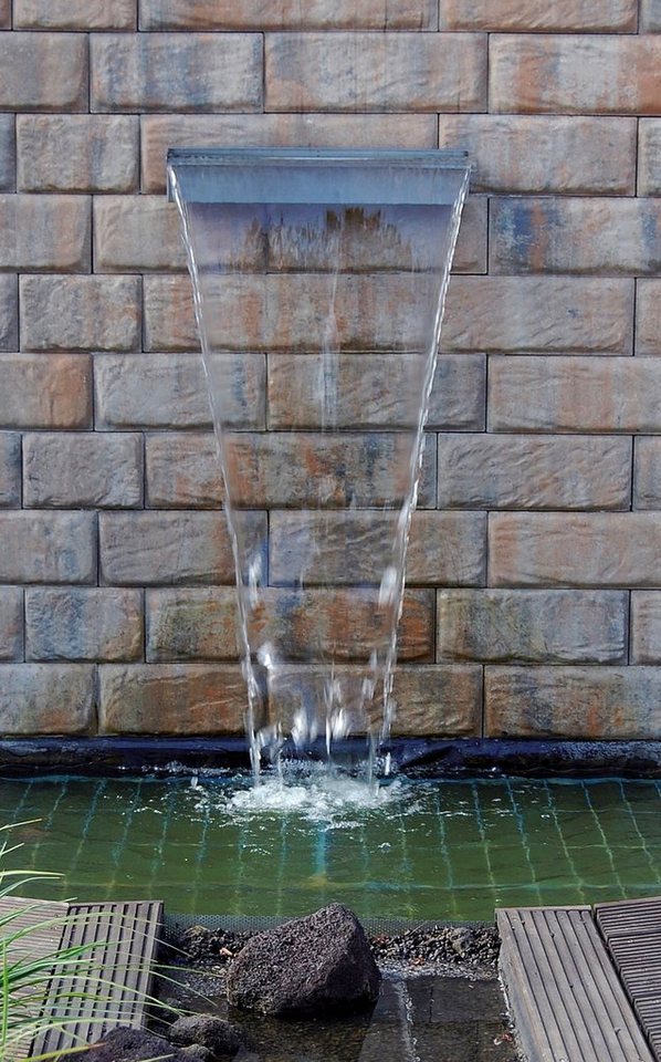 Ubbink Niagara Wasserfall Set Gartenbrunnen Zierbrunnen 30 cm LED Pumpe